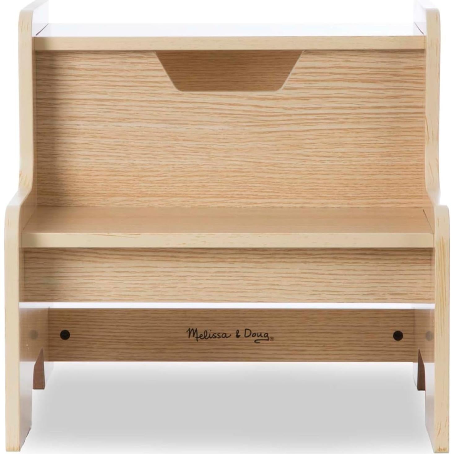 Taburete de Madera para Niños Melissa & Doug - Natural 2 Escalones