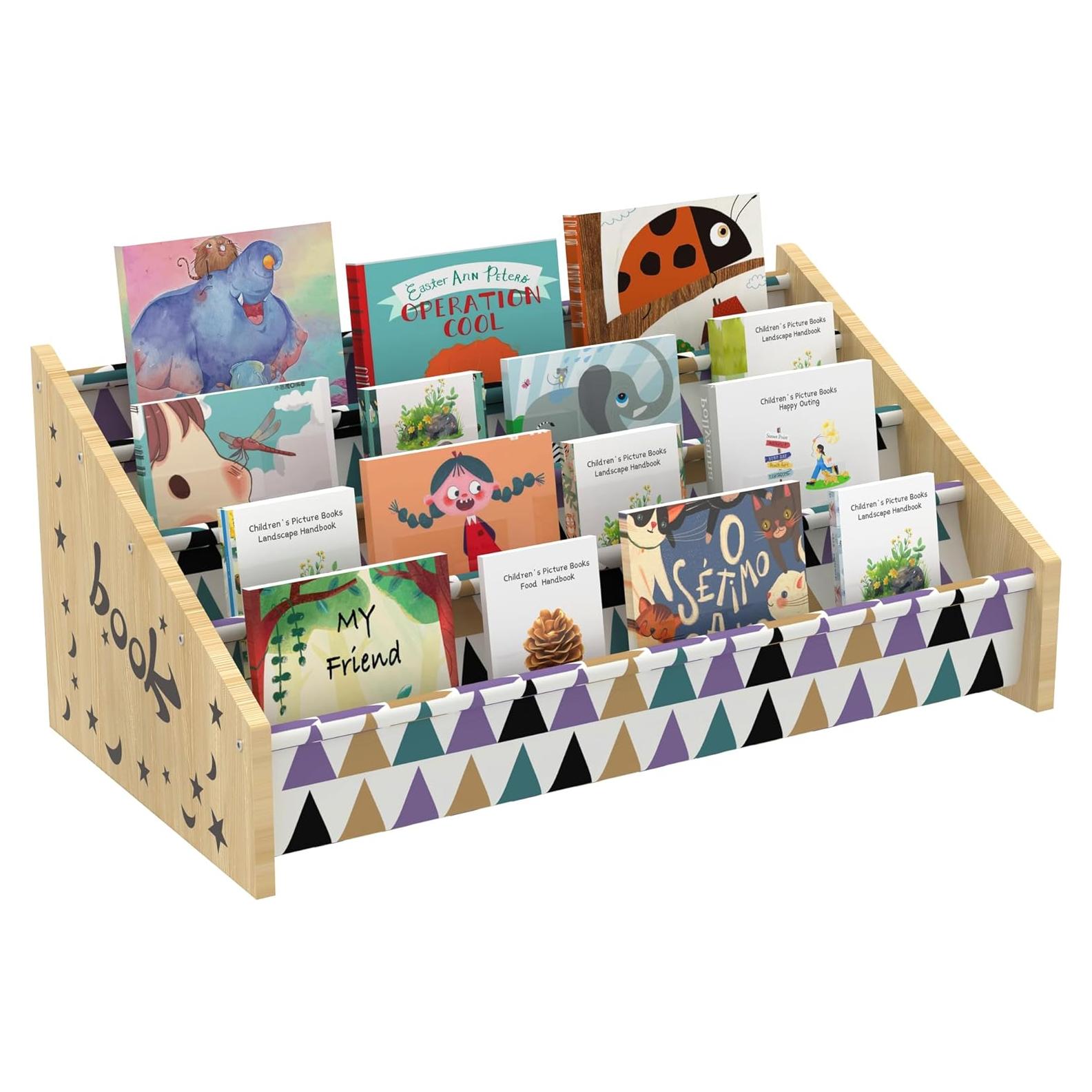 Estantería infantil de madera Kjlwb 4 niveles 72.9x31.8x39.9cm