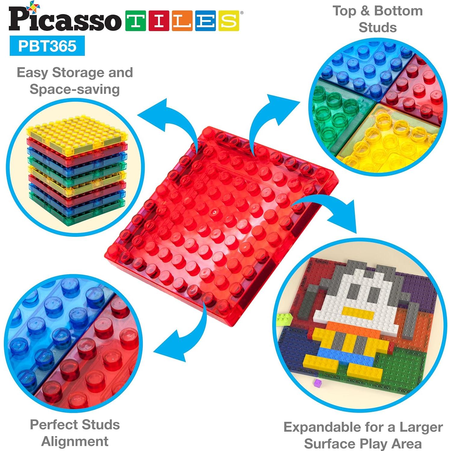 Mesa de Actividades PicassoTiles 316 PCs con Azulejos Magnéticos