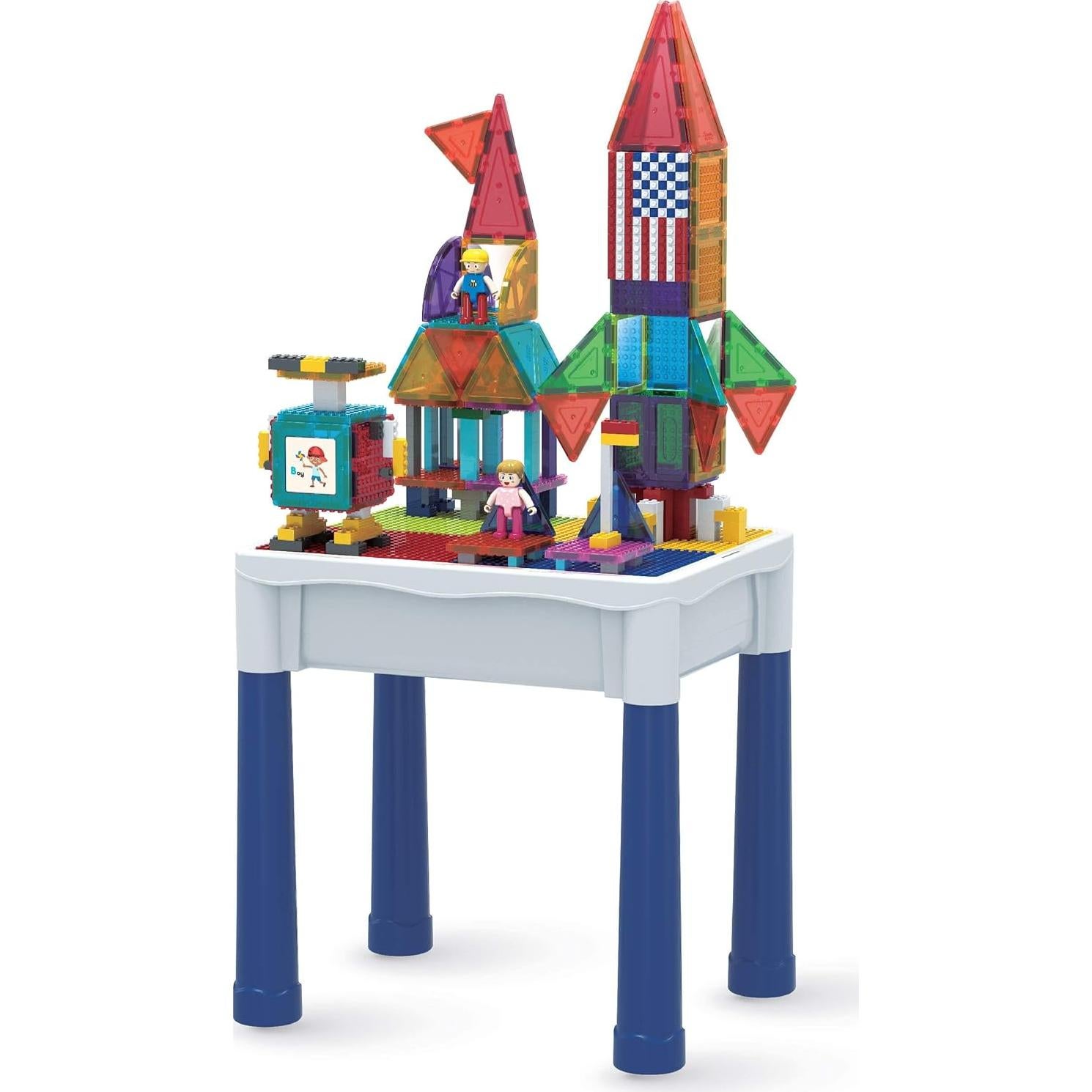 Mesa de Actividades PicassoTiles 316 PCs con Azulejos Magnéticos