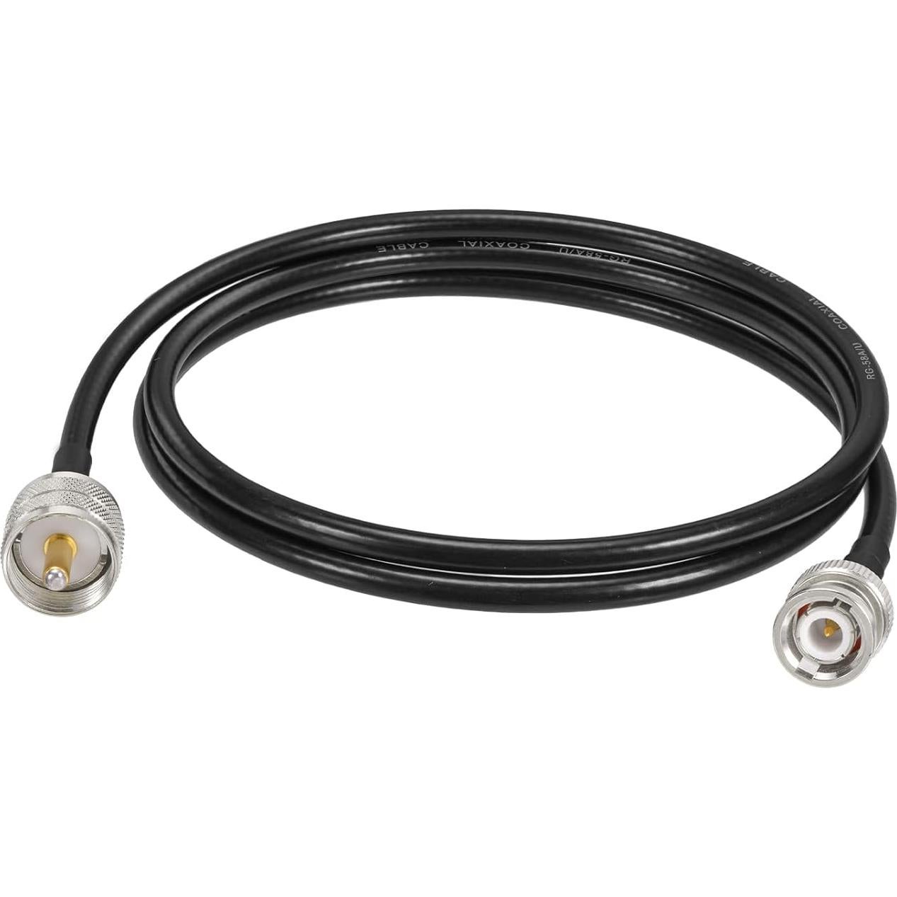 Cable Coaxial UHF PL259 a BNC 100cm RG58 Eightwood