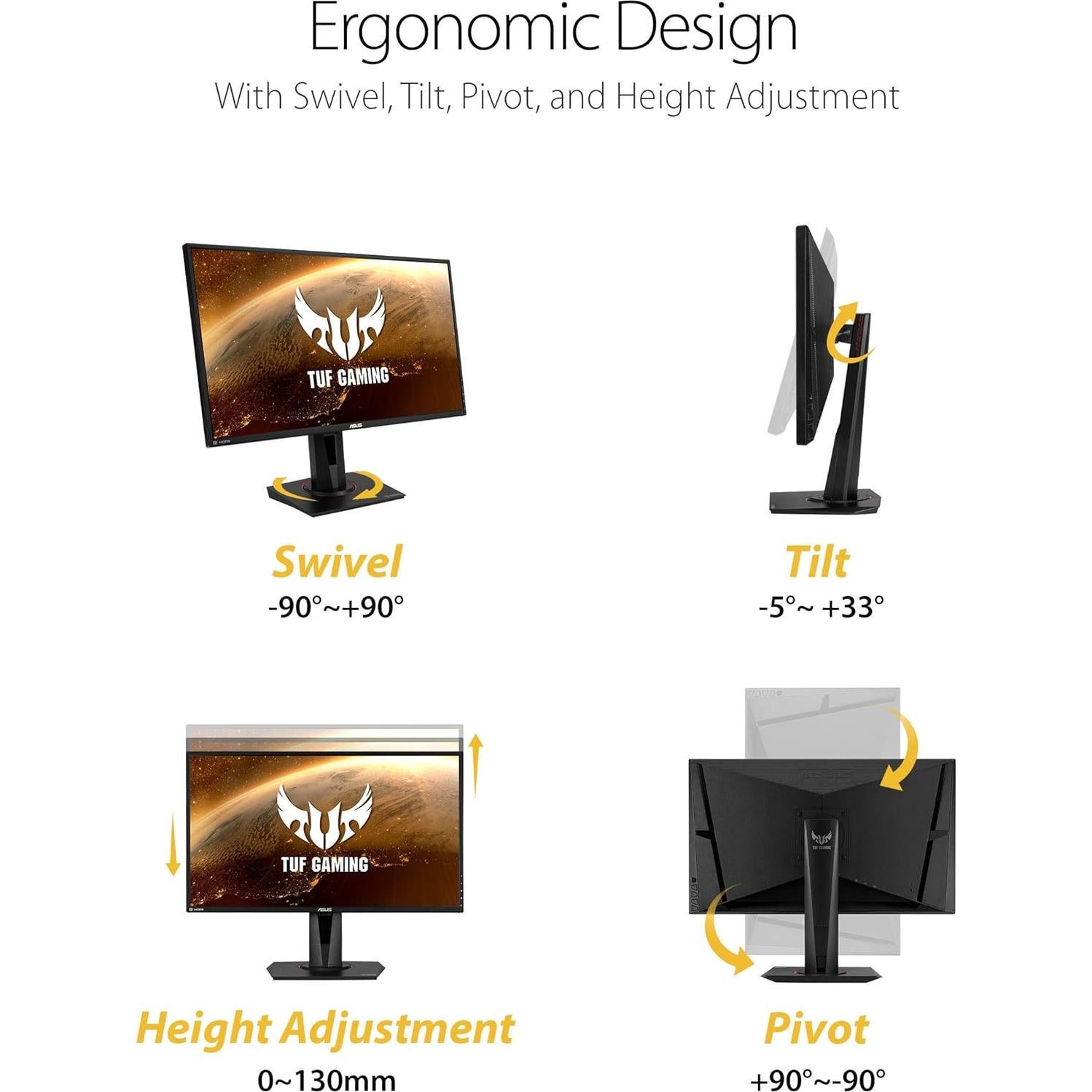 Monitor de Juegos ASUS TUF Gaming 27" QHD 165Hz VG27BQ