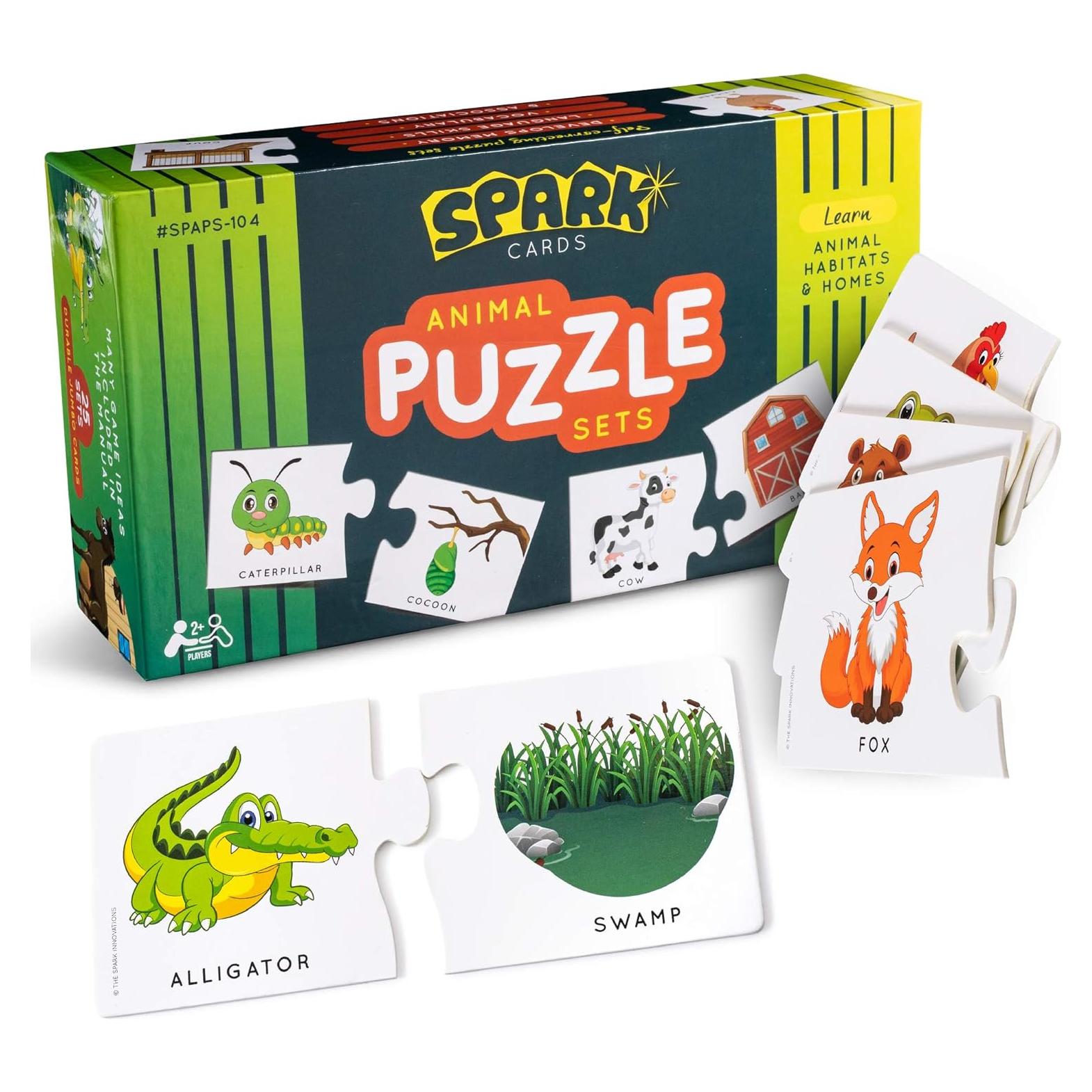 Rompecabezas de Animales Spark Innovations - Juegos Educativos 2 Piezas