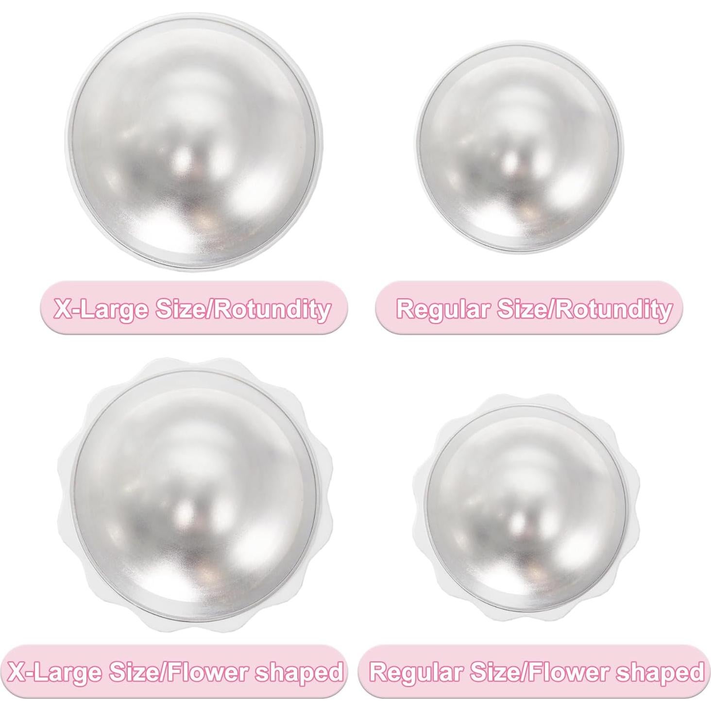 Anillos de Silicona Médica Barely-There para Lactancia Silverette 2pcs