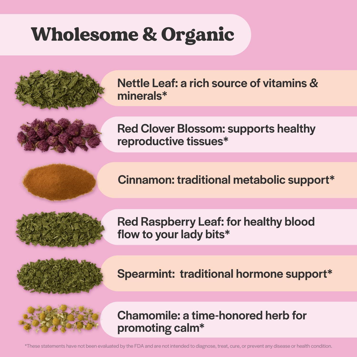 Té Orgánico de Fertilidad Wholesome Story - 15 Bolsitas Biodegradables