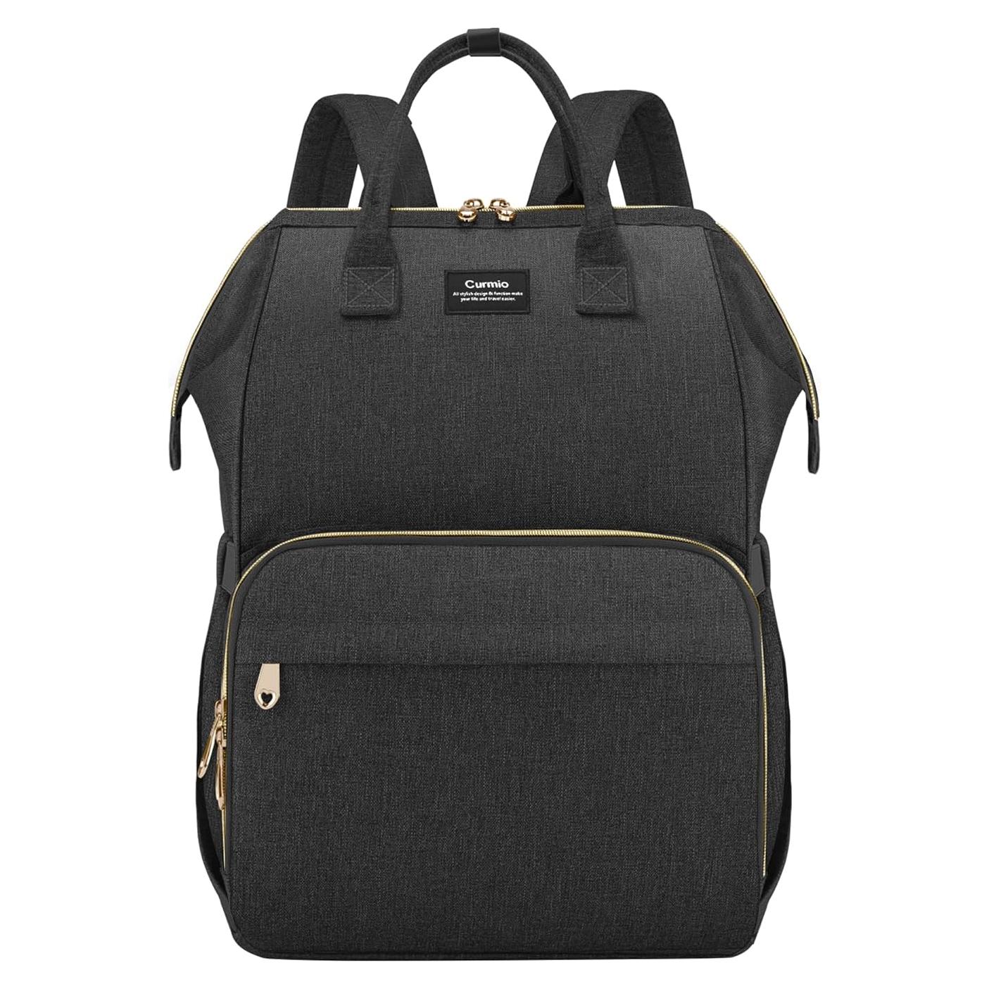 Mochila CURMIO para Extractor de Leche Negra 34L con Compartimentos