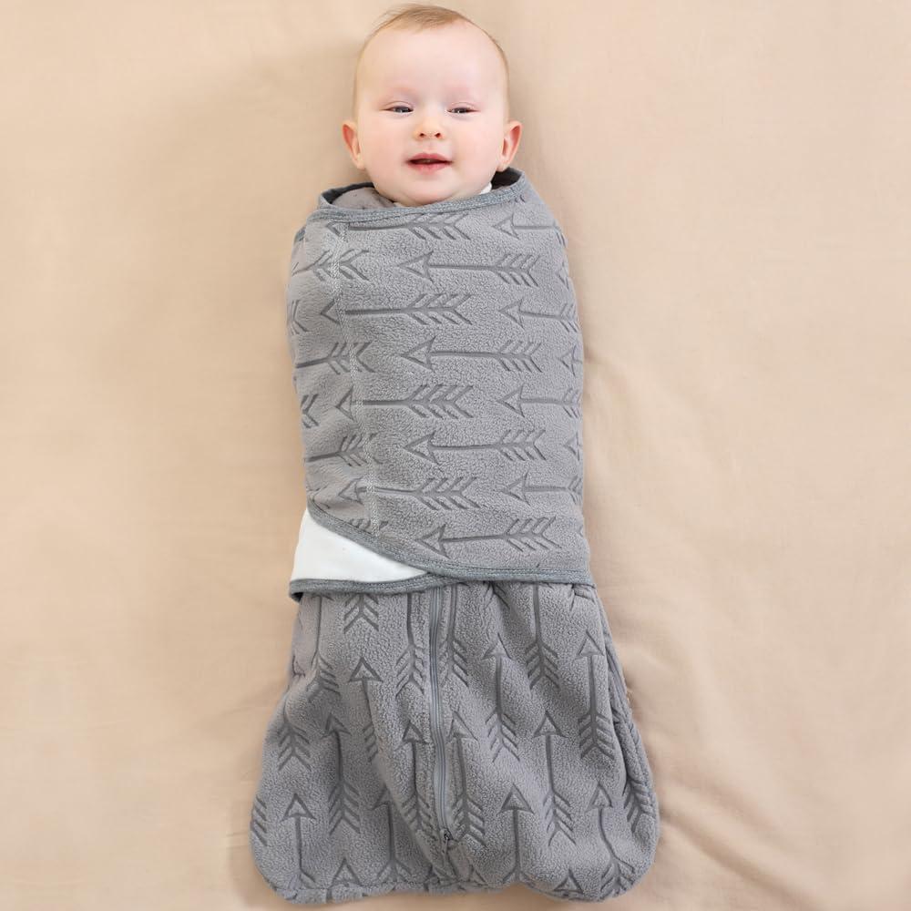 Saco de Sueño Ajustable BlueSnail 0-3 Meses con Swaddle Removible