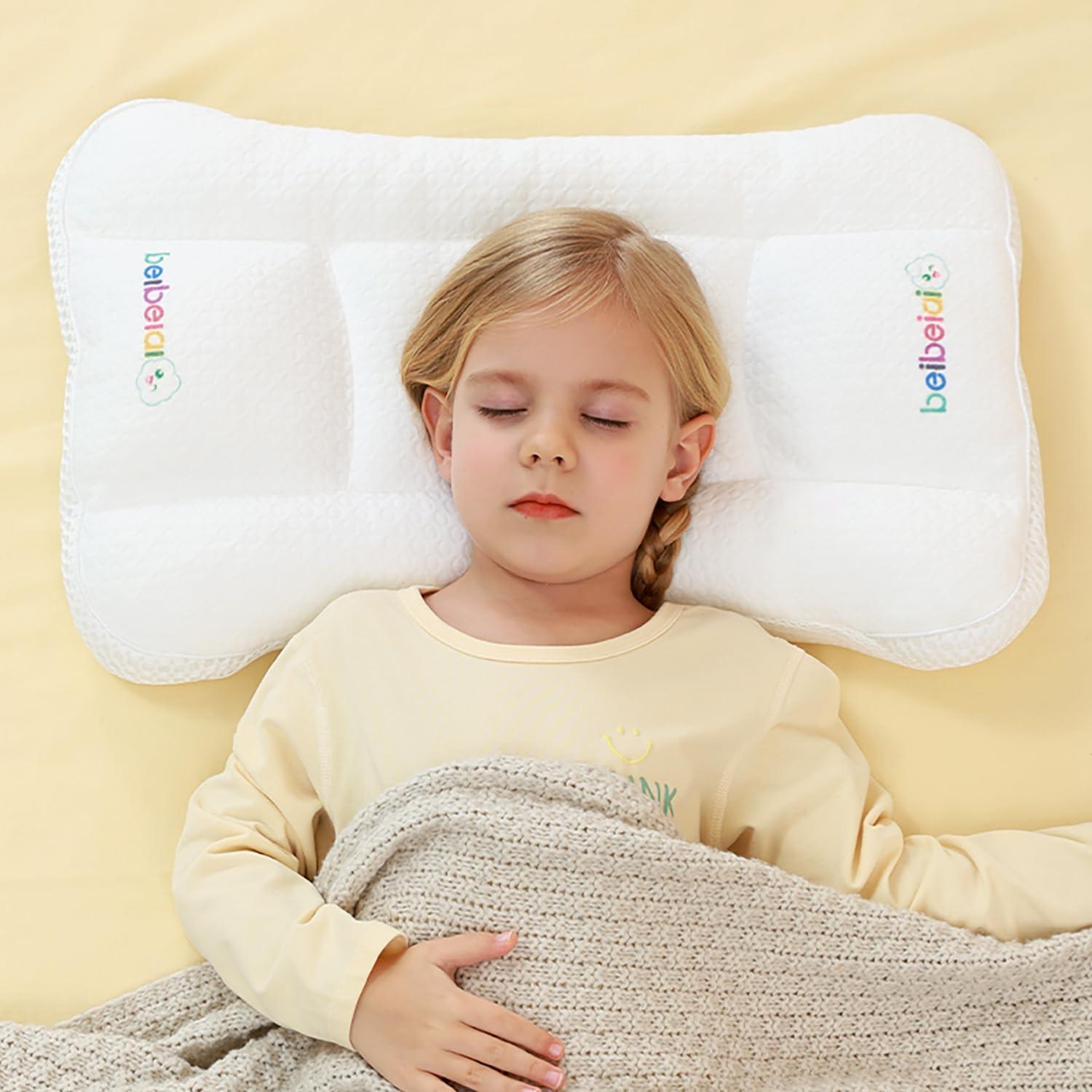 Almohada Ergonómica Hebove para Niños 1-3 Años Lavable