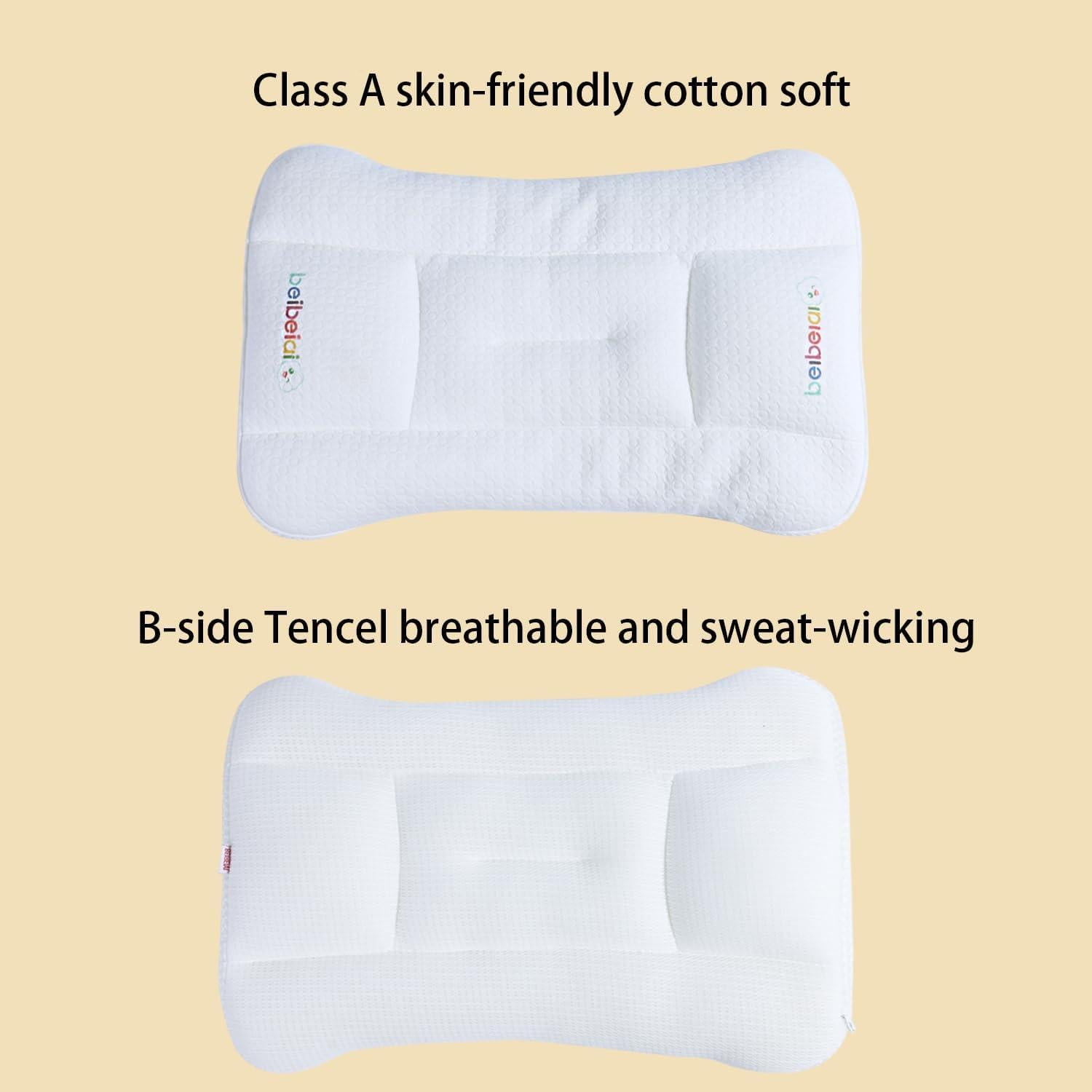 Almohada Ergonómica Hebove para Niños 1-3 Años Lavable