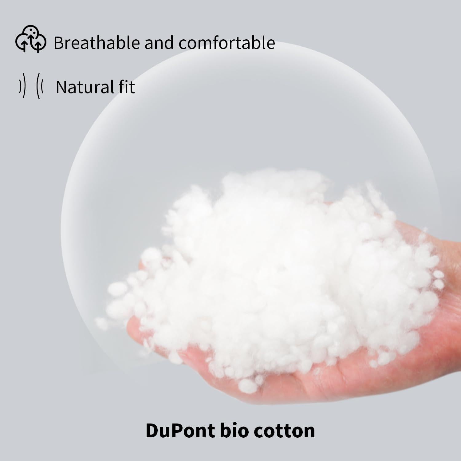 Almohada Ergonómica Hebove para Niños 1-3 Años Lavable