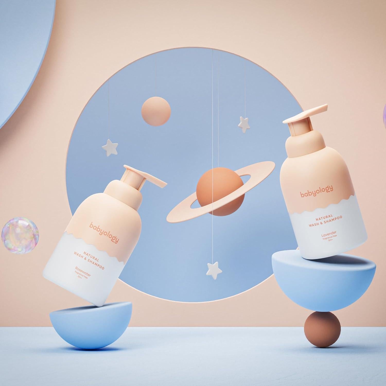 Jabón y Champú para Bebés Babyology 355ml - Sin Fragancia