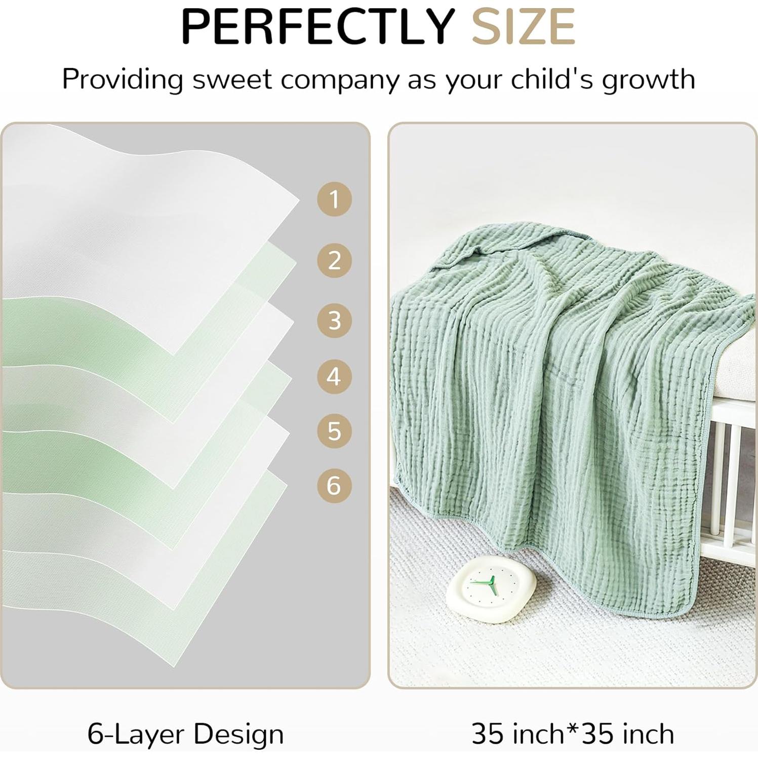 Toallas de bebé con capucha Momsnug - 3 unidades de algodón 88.9 cm