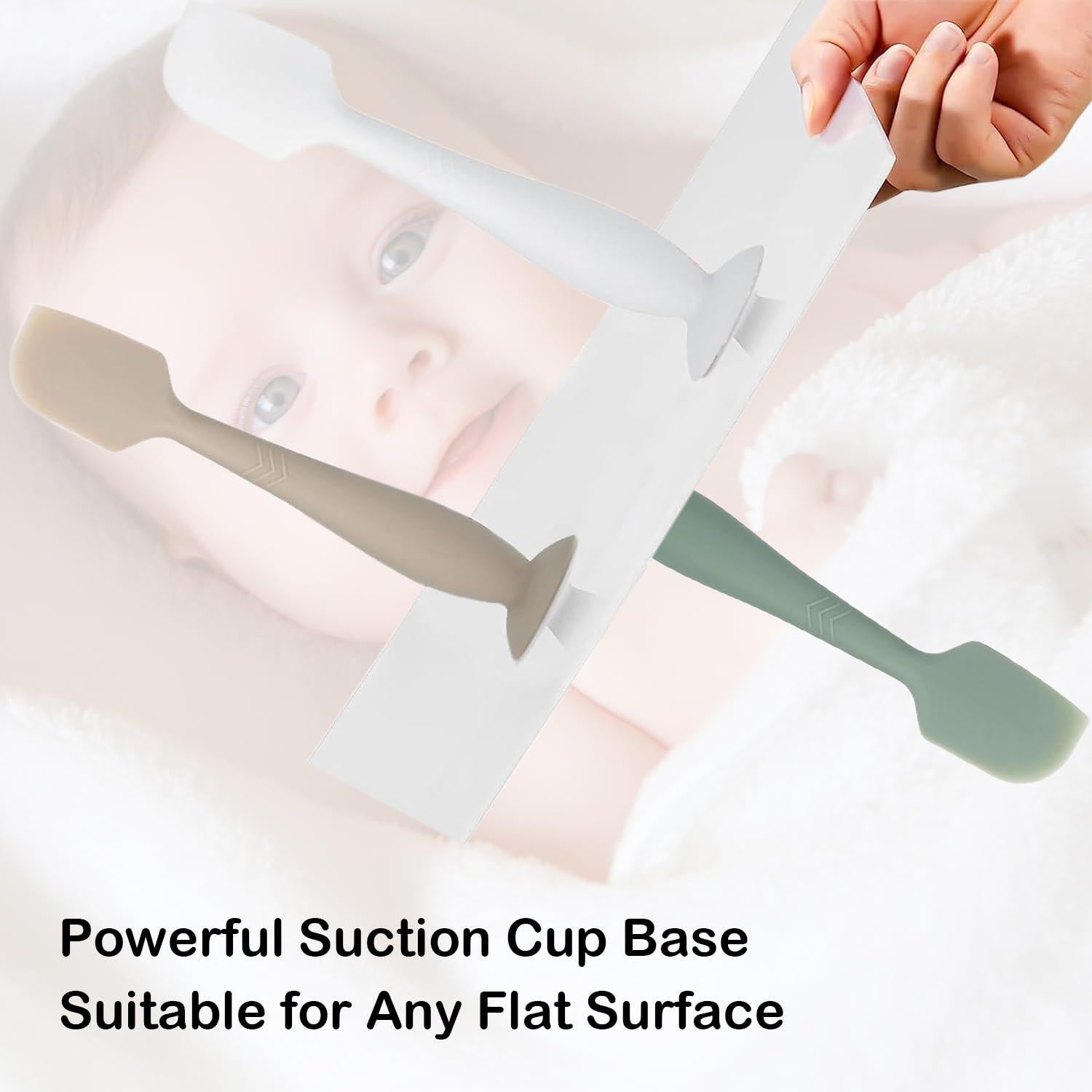 Paquete de 3 Espátulas para Crema de Pañal ROXANEPIG - Silicona Suave