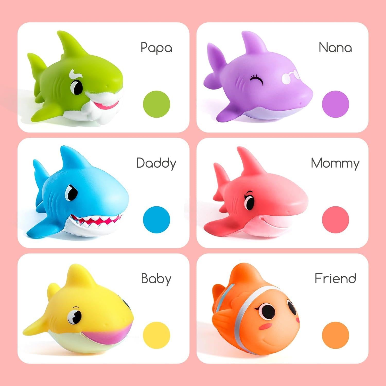 Juguetes de baño Hely Cancy para bebés - Animales oceánicos