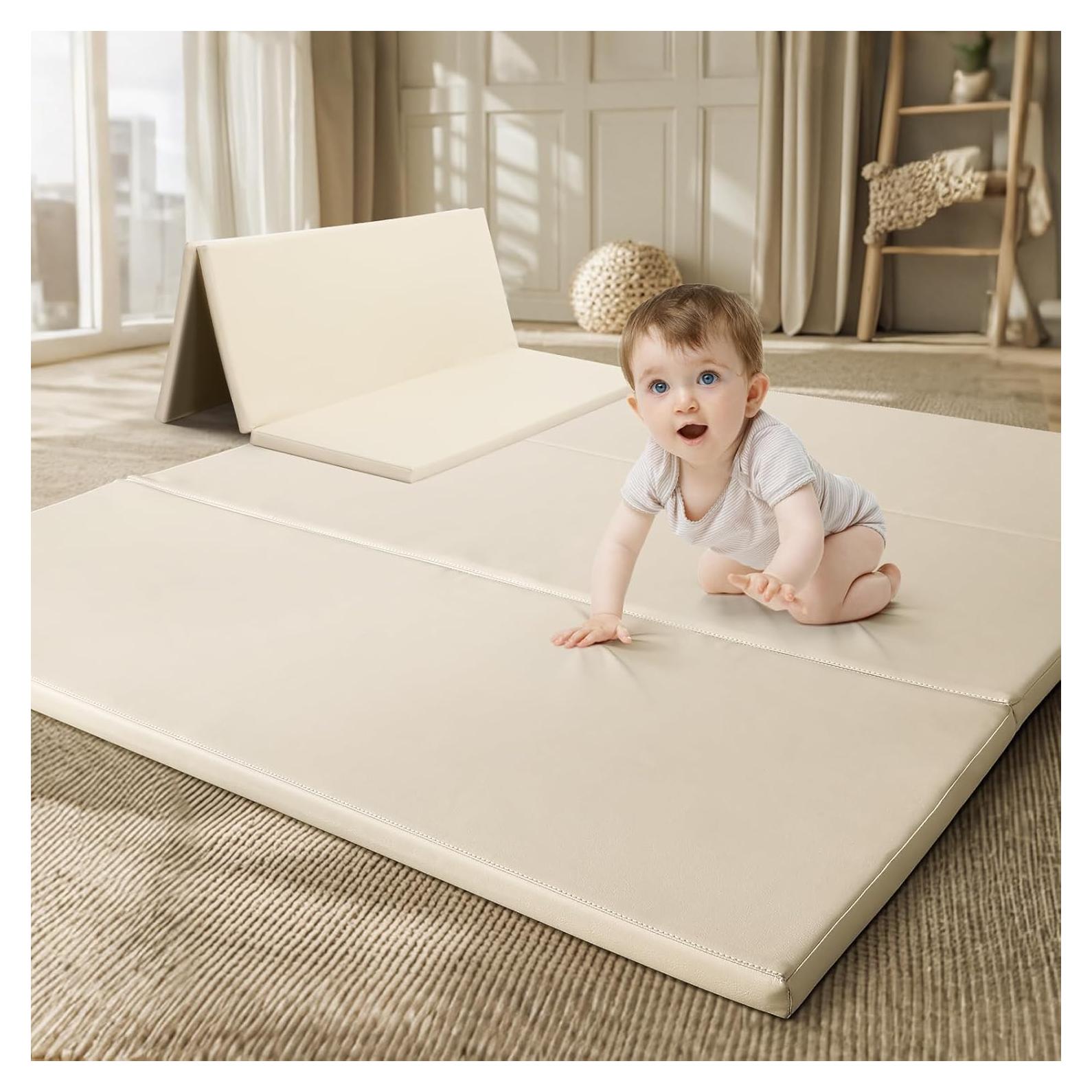 Alfombra de Juego Plegable TODIBY Beige 121x121cm Impermeable