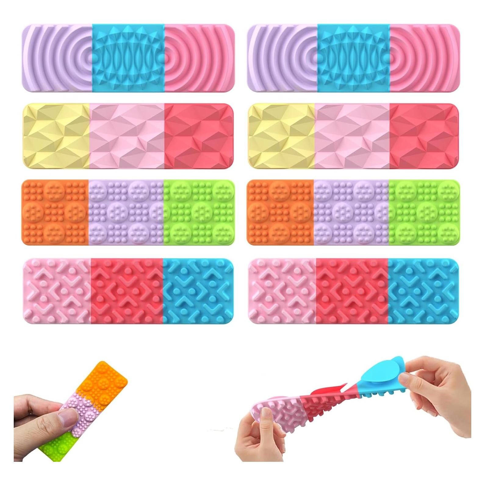 Paquete de 8 Juguetes Sensoriales Antiestrés Iceacrin