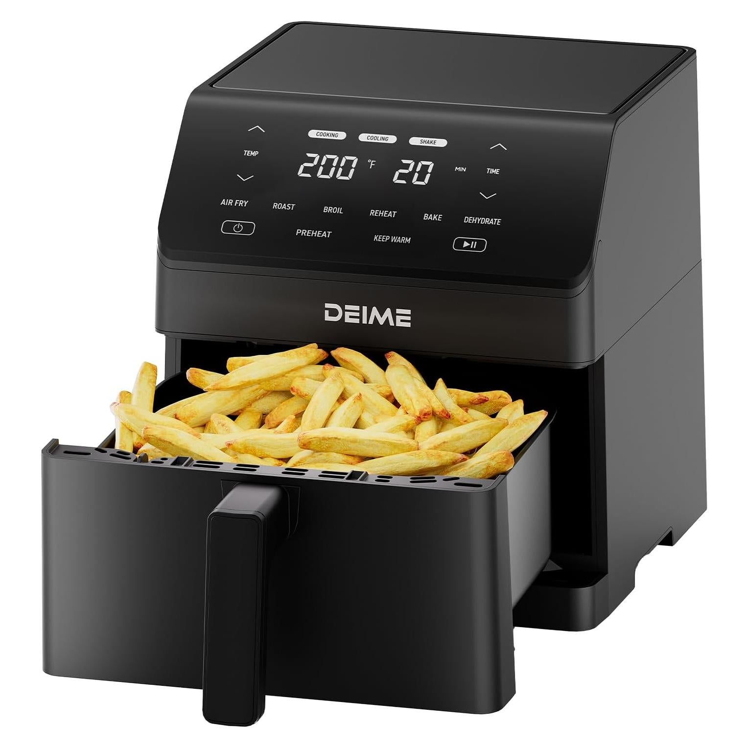 Freidora de Aire DEIME 6L 1700W 12 en 1 Antiadherente