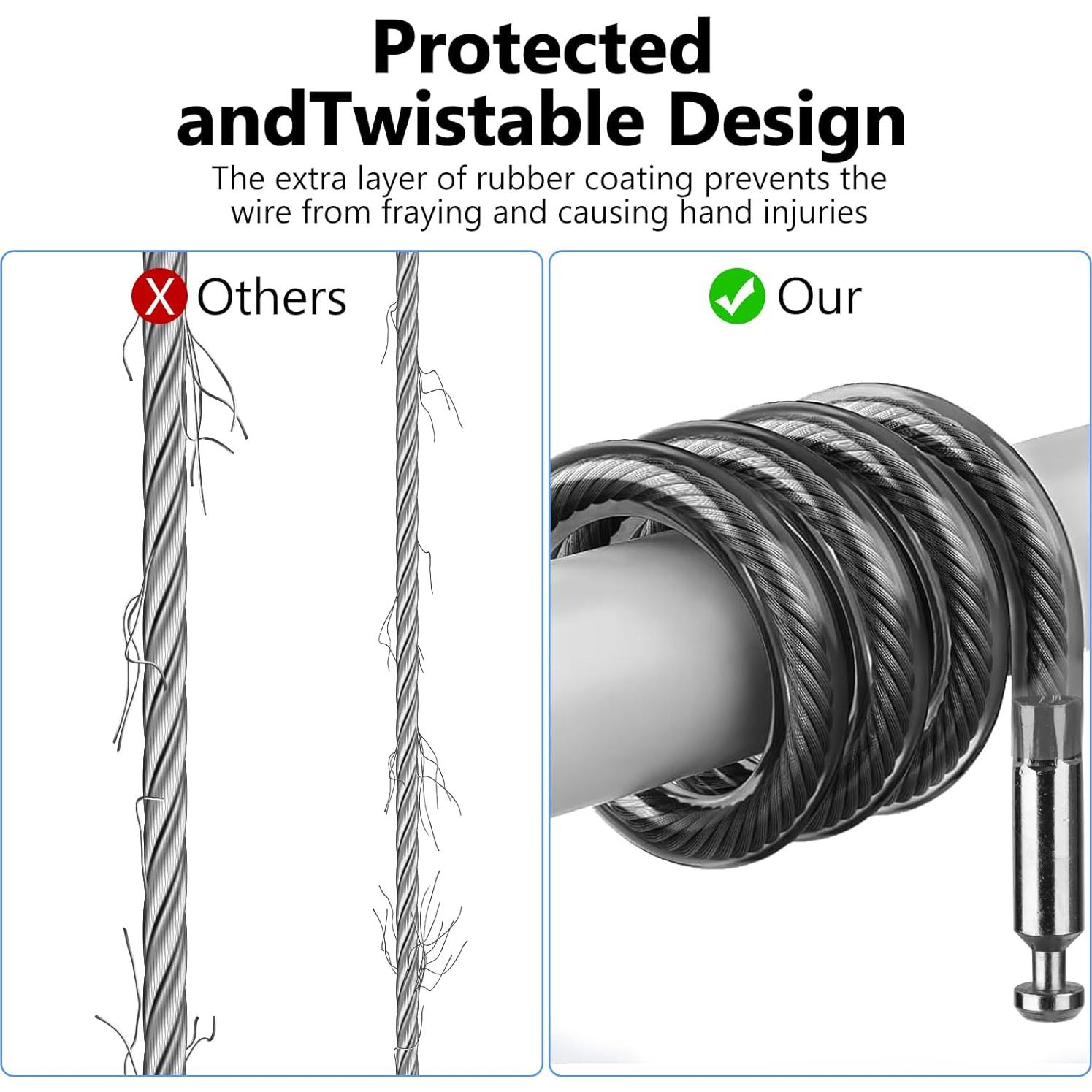 Candado de Combinación TUXON para AirTag - Negro, 3 Dígitos