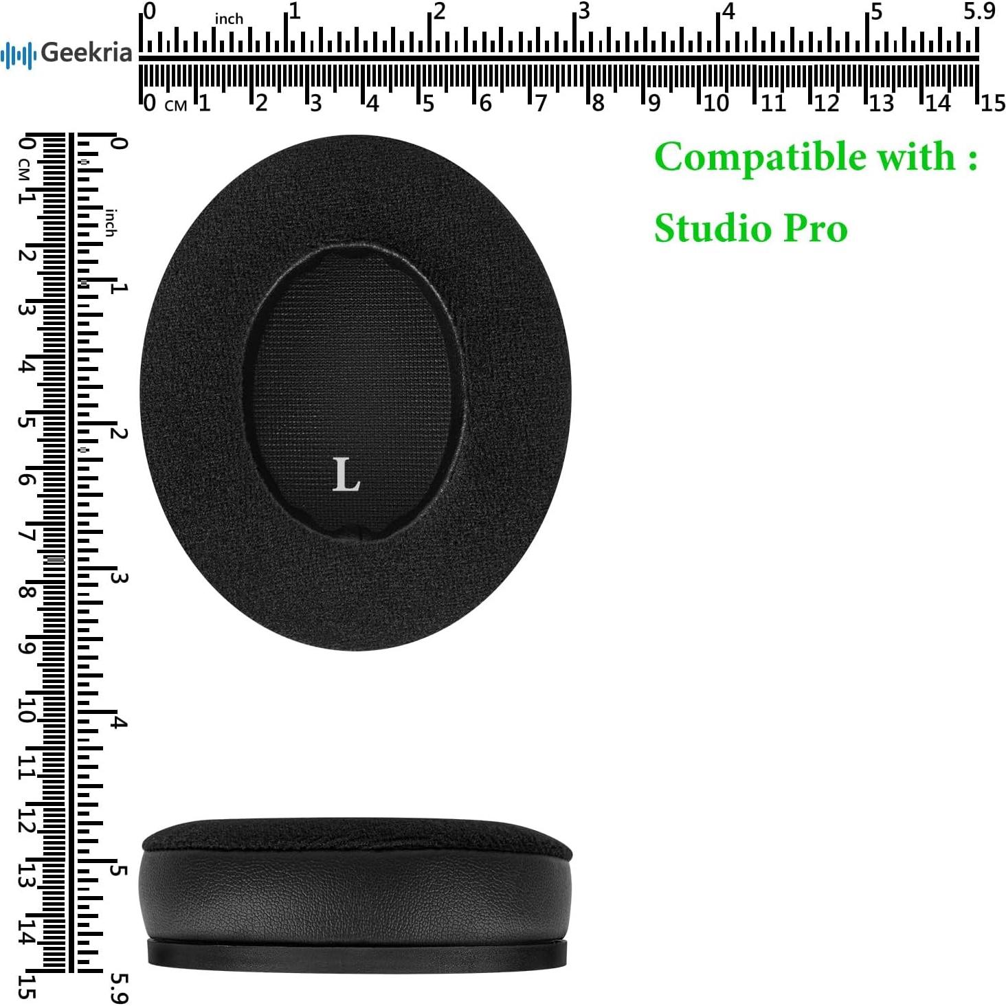 Kit de Almohadillas Geekria SNAP para Auriculares Beats Studio Pro - 4 Piezas