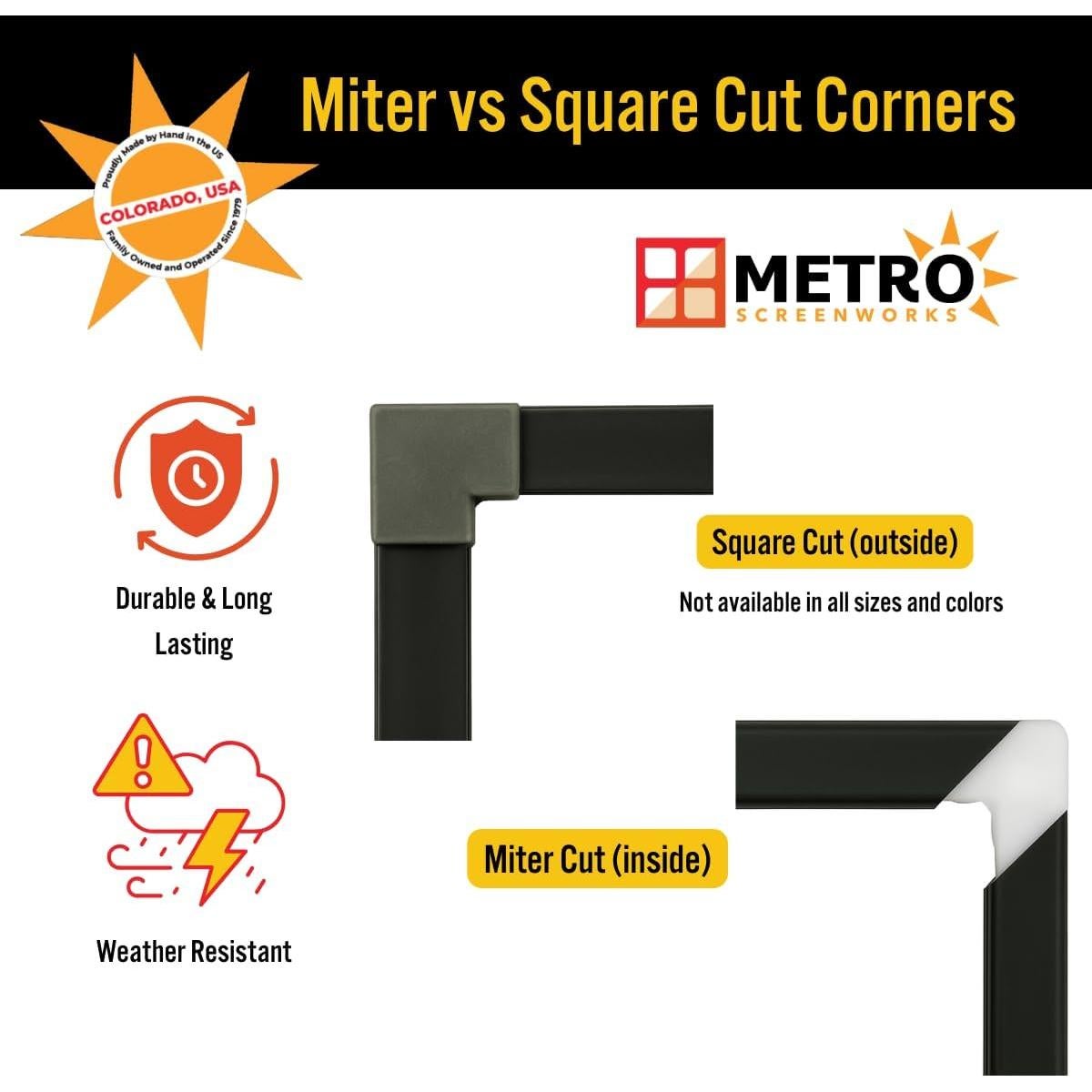 Kit de Marco de Pantalla para Ventana Pequeña Metro Screenworks - Almendra, 10 Varillas 182.88 cm