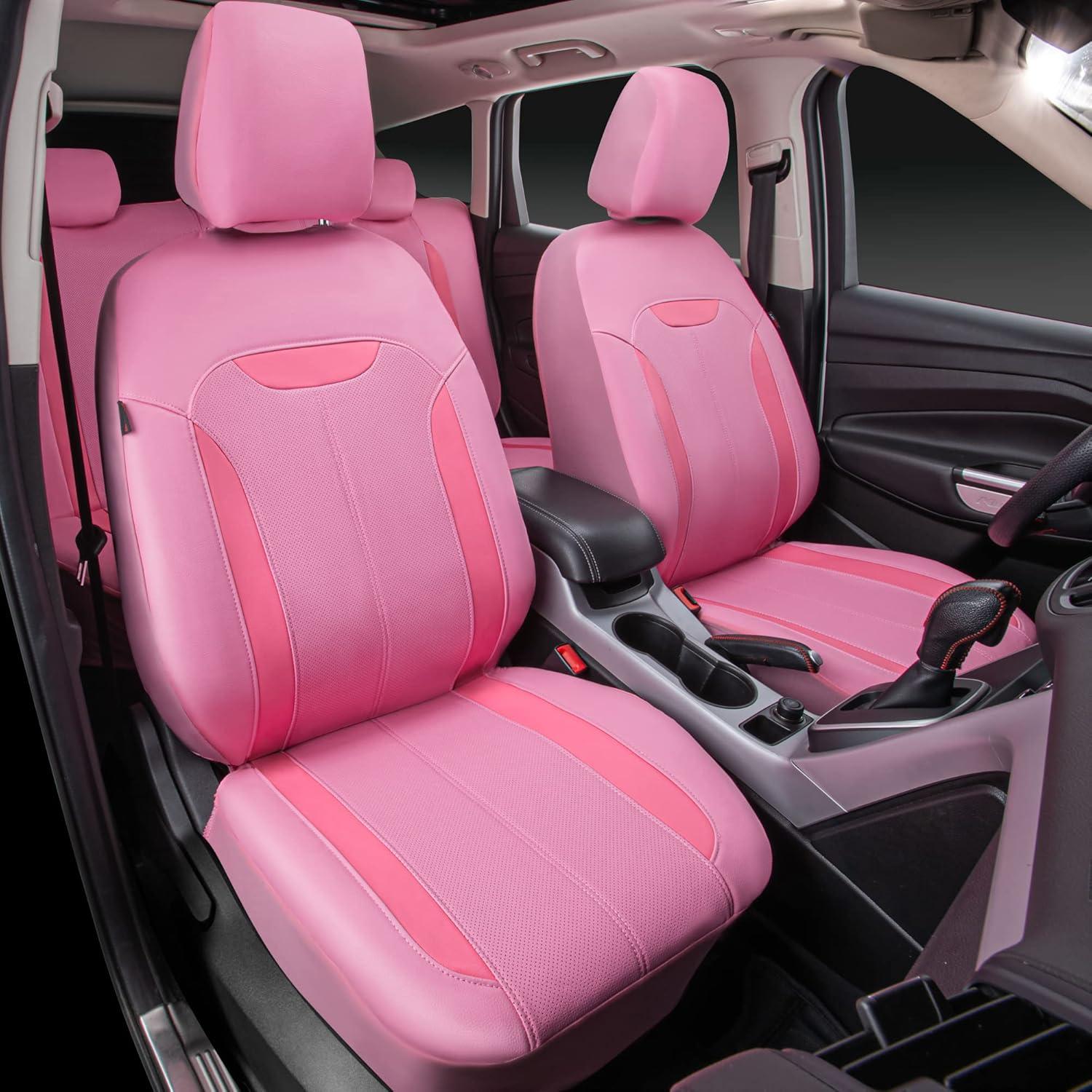 Funda de Asiento de Coche CAR PASS Rosa Ajuste Universal