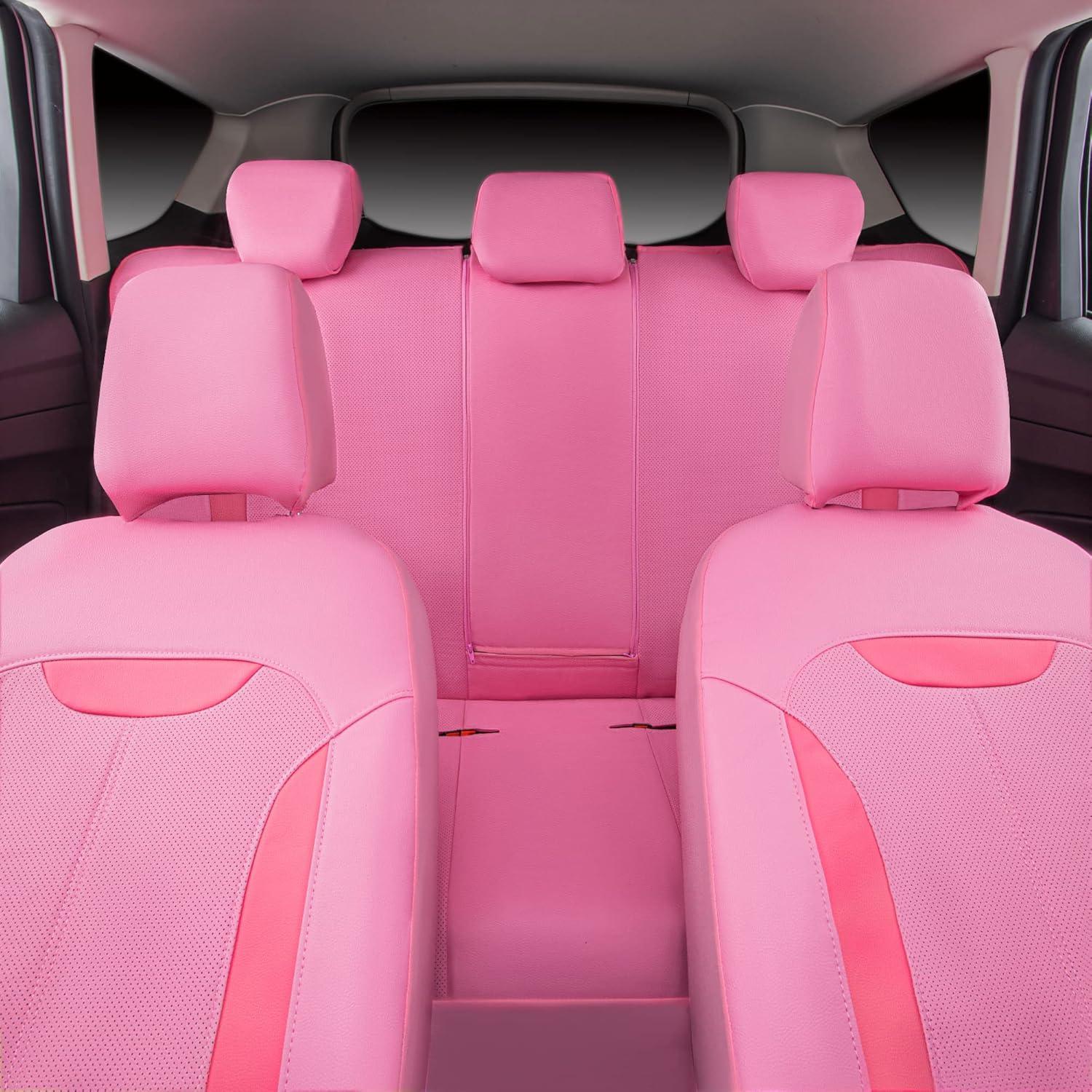 Funda de Asiento de Coche CAR PASS Rosa Ajuste Universal