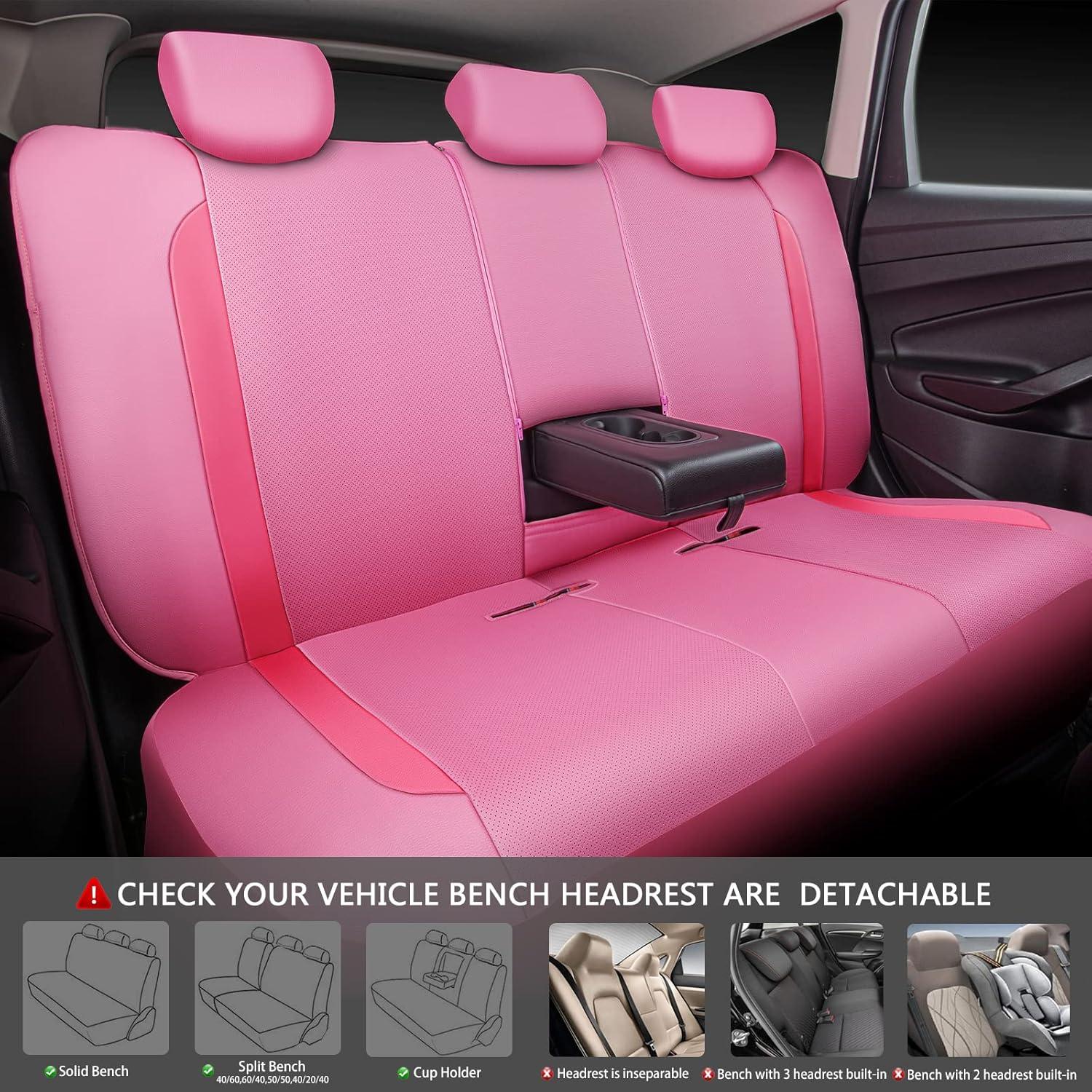 Funda de Asiento de Coche CAR PASS Rosa Ajuste Universal