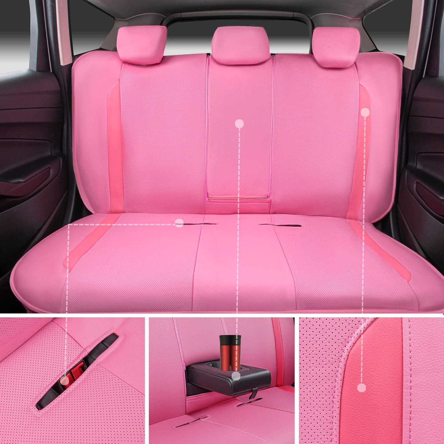 Funda de Asiento de Coche CAR PASS Rosa Ajuste Universal