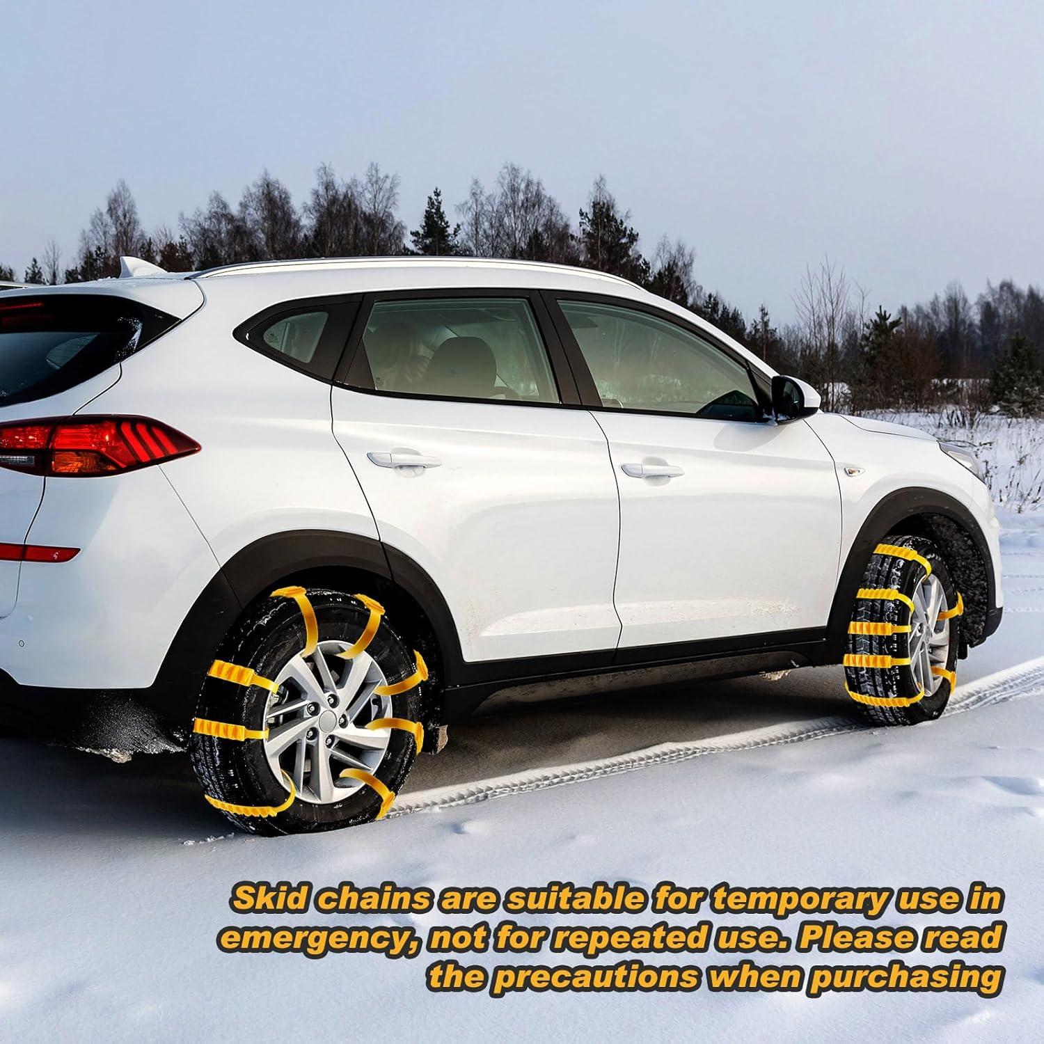 Cadenas de Neumáticos Antideslizantes Tallew 10 Pcs 1.5 x 93 cm