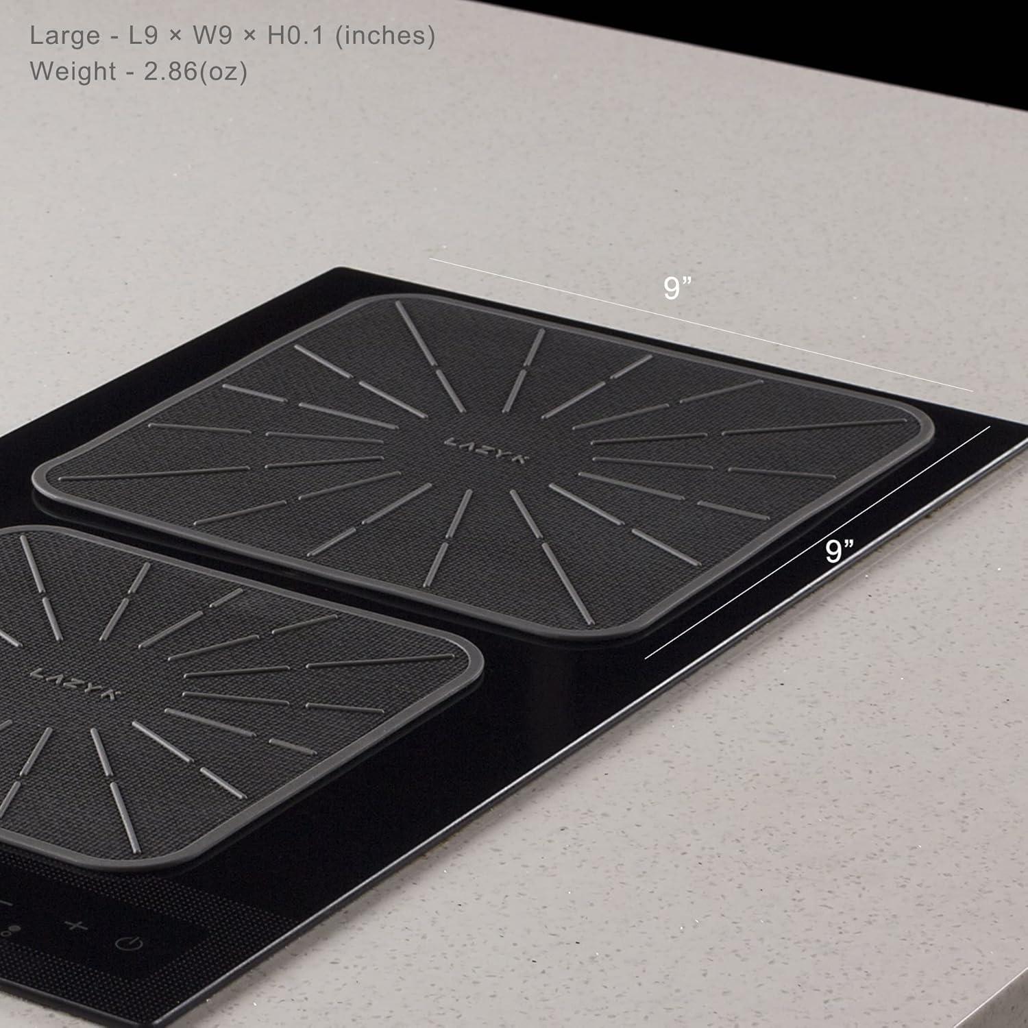 Alfombrilla de Cocina de Inducción Lazy K 22.86cm Negra