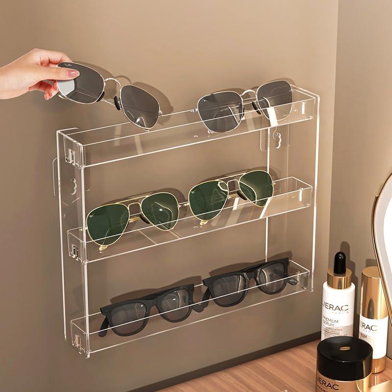 Organizador de Maquillaje YIEZI 3 Capas Acrílico Transparente