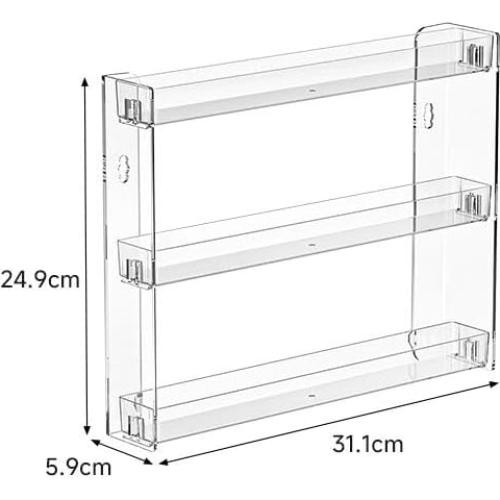 Organizador de Maquillaje YIEZI 3 Capas Acrílico Transparente
