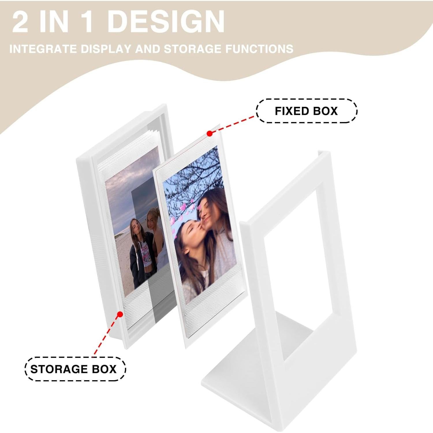 Mini Marcos de Fotos CAIYOULE para Instax Mini 4 Piezas