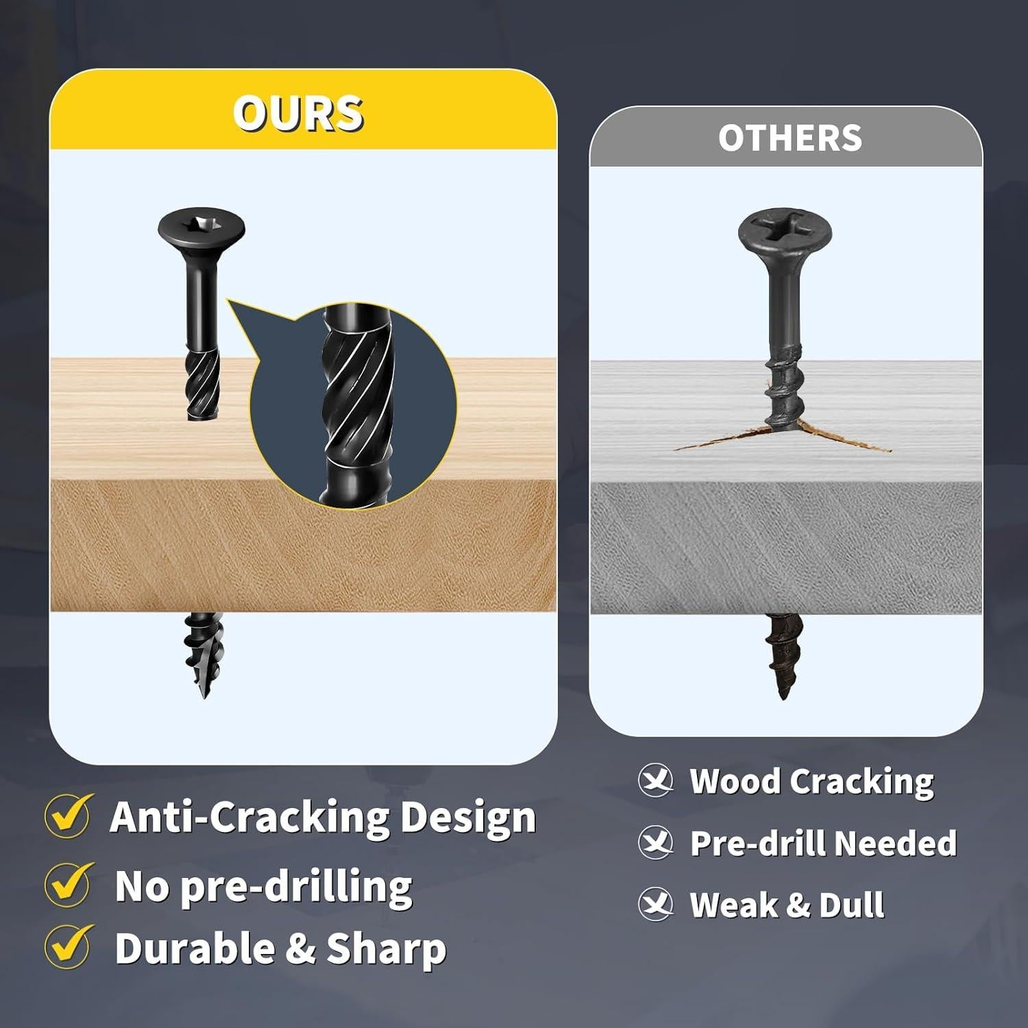 Tornillos para Deck FIXLINK #9 x 63.5 mm 178pcs Resistencia Oxidación