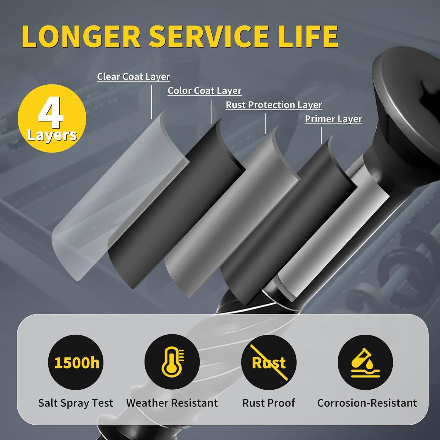 Tornillos para Deck FIXLINK #9 x 63.5 mm 178pcs Resistencia Oxidación