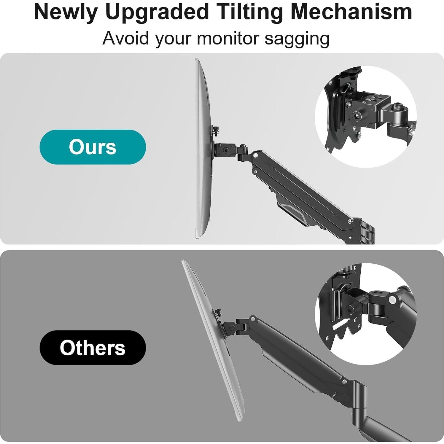 Soporte de Monitor MONTAR PRO Brazo Individual 43" 15kg