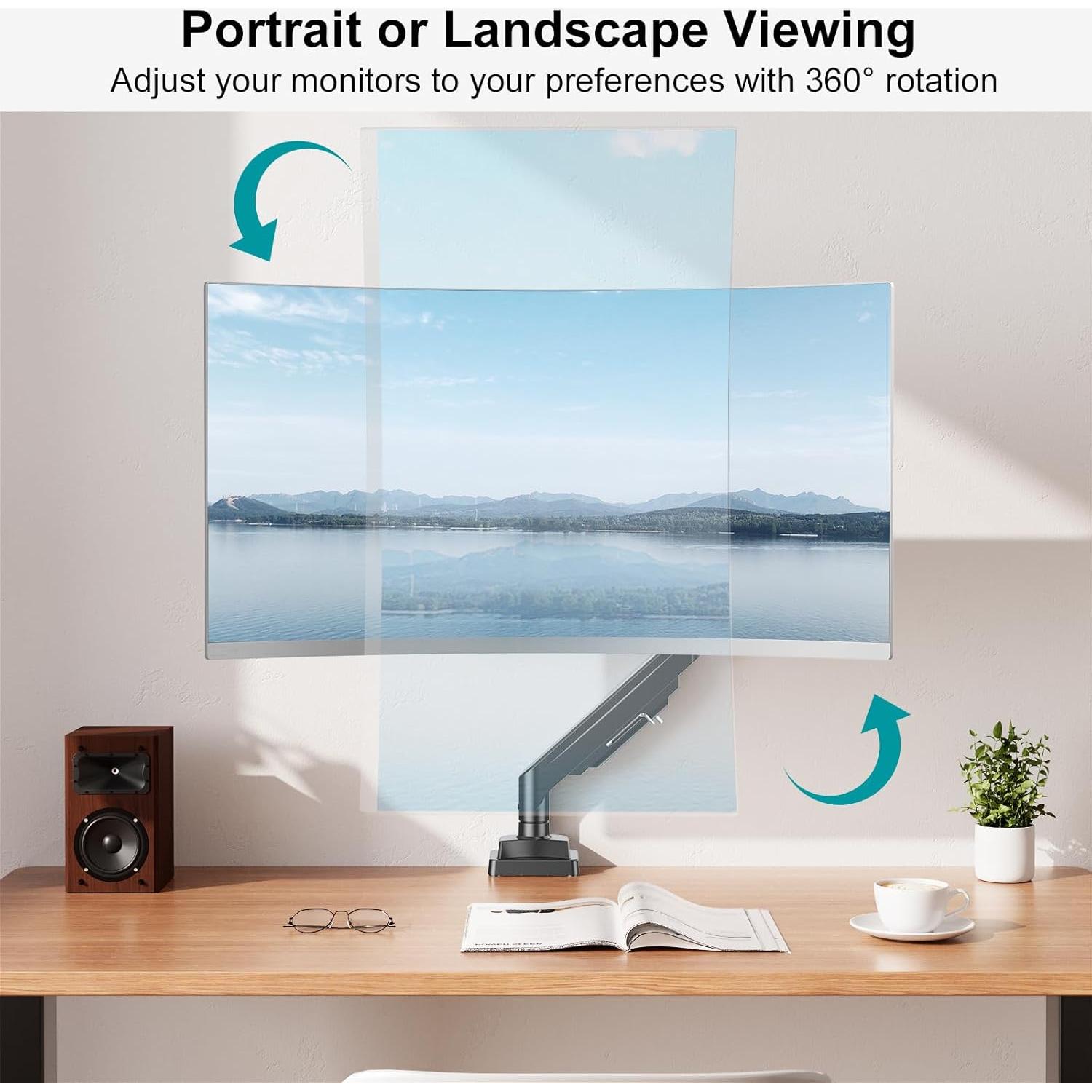 Soporte de Monitor MONTAR PRO Brazo Individual 43" 15kg