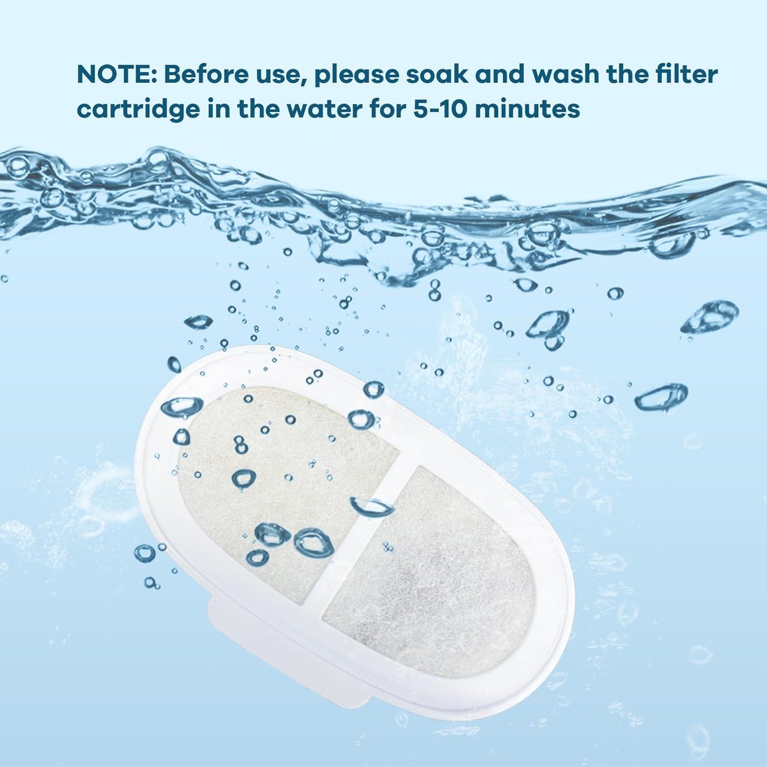 Filtro de Agua para Gatos PAWGETHER 3 Piezas 67oz/2L