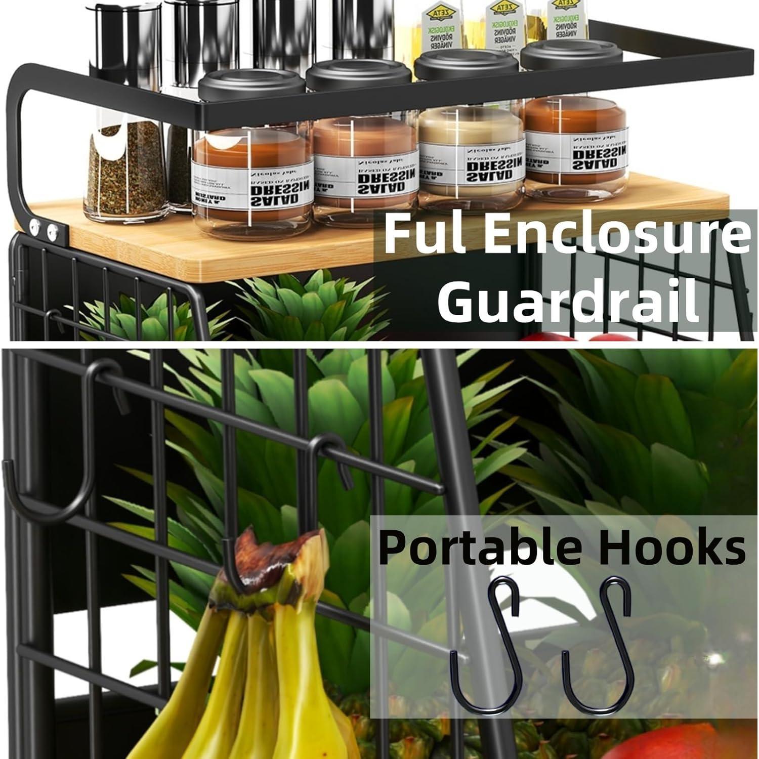 Estante Magnético para Nevera DecruKaltiz 35x17 cm Negro