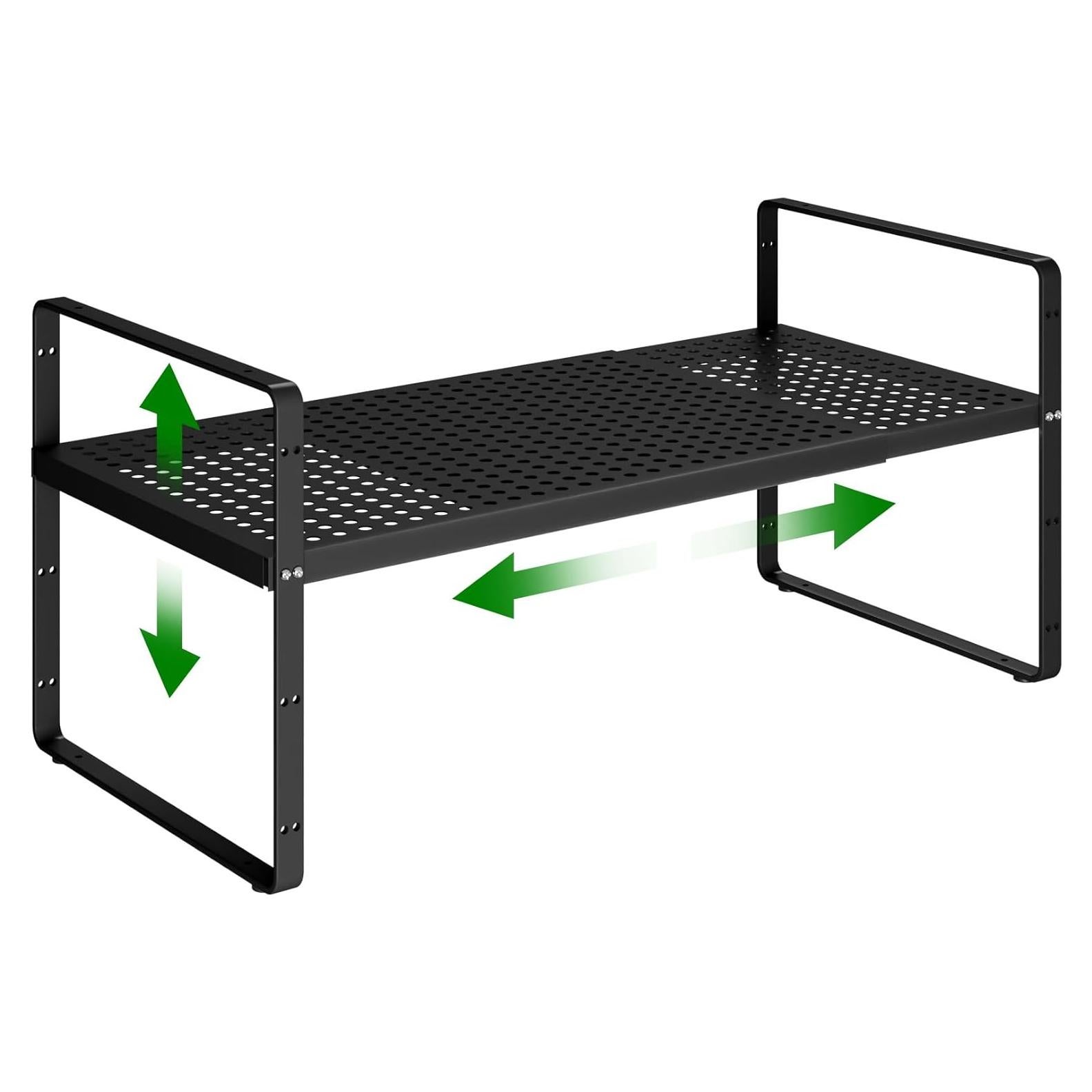 Estante Organizador Expandible de Metal LOCVCDA 42-68.6cm Negro