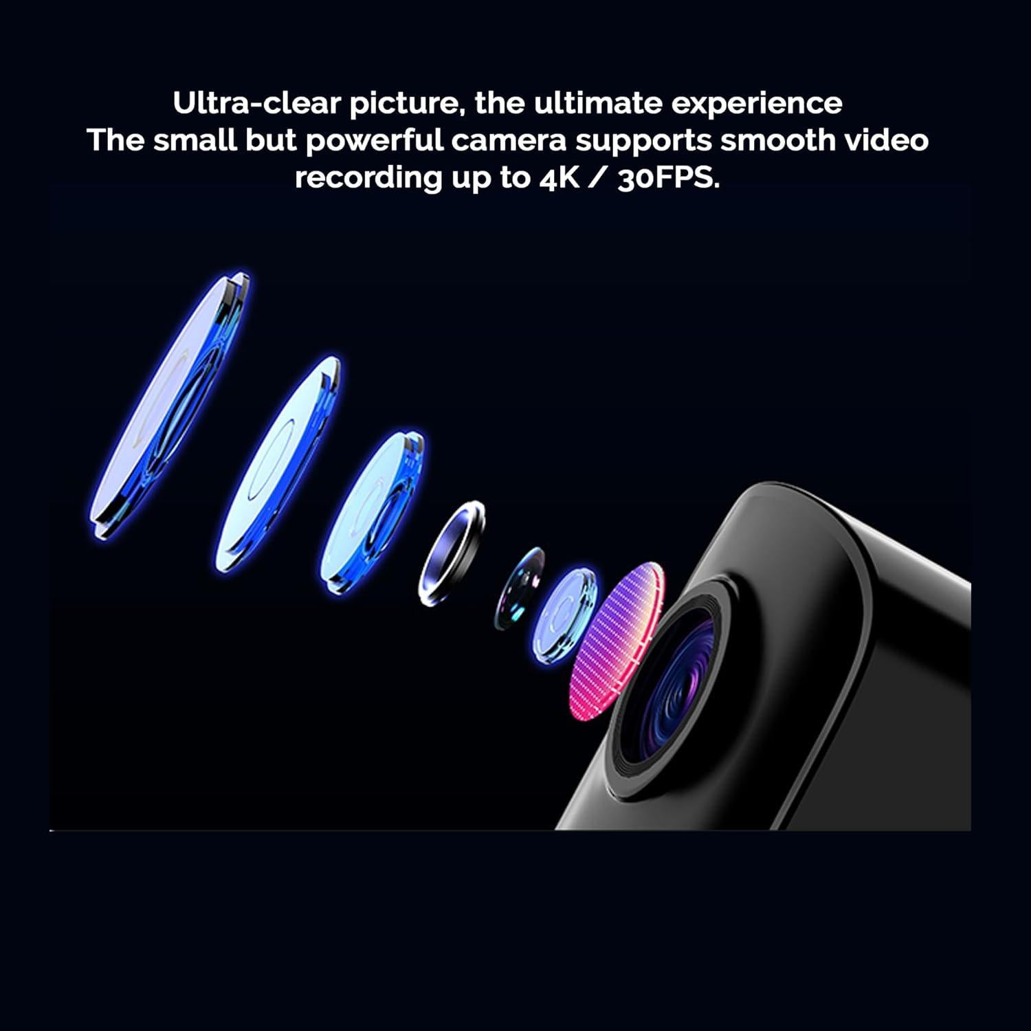 Cámara de Acción SJCAM C100 Plus Rosa 4K EIS + Accesorios