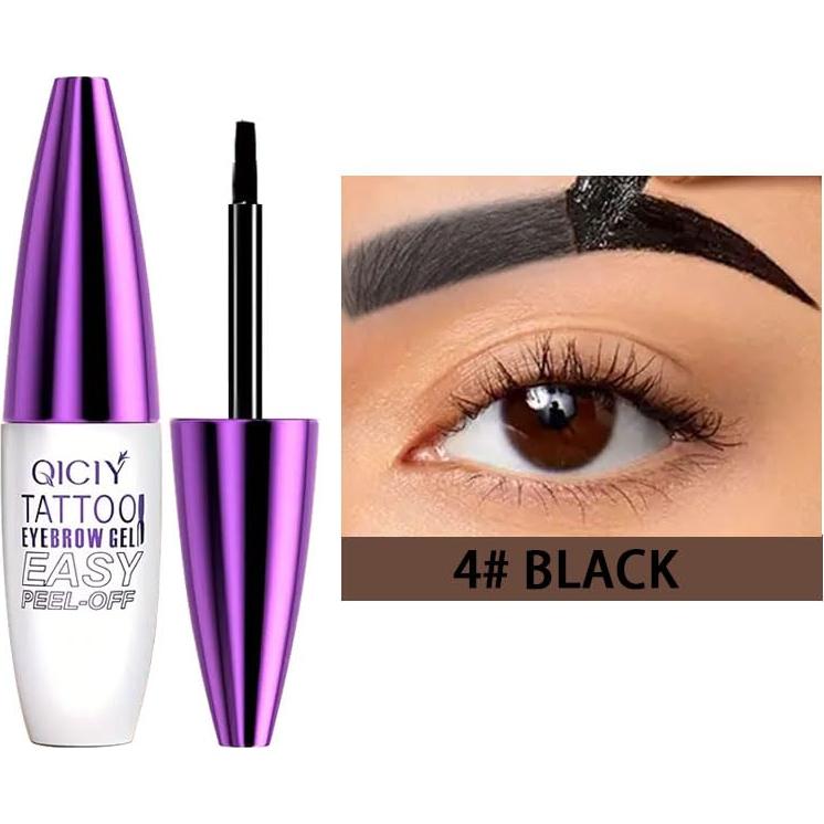 Gel Tinte de Cejas MVC Negro - Fácil de Pelar, Impermeable