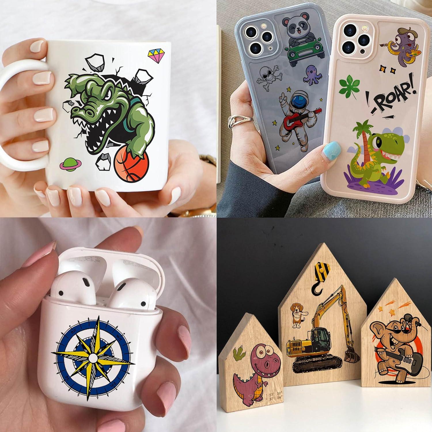 60 Hojas Tatuajes Temporales Divertidos GOROMON para Niños