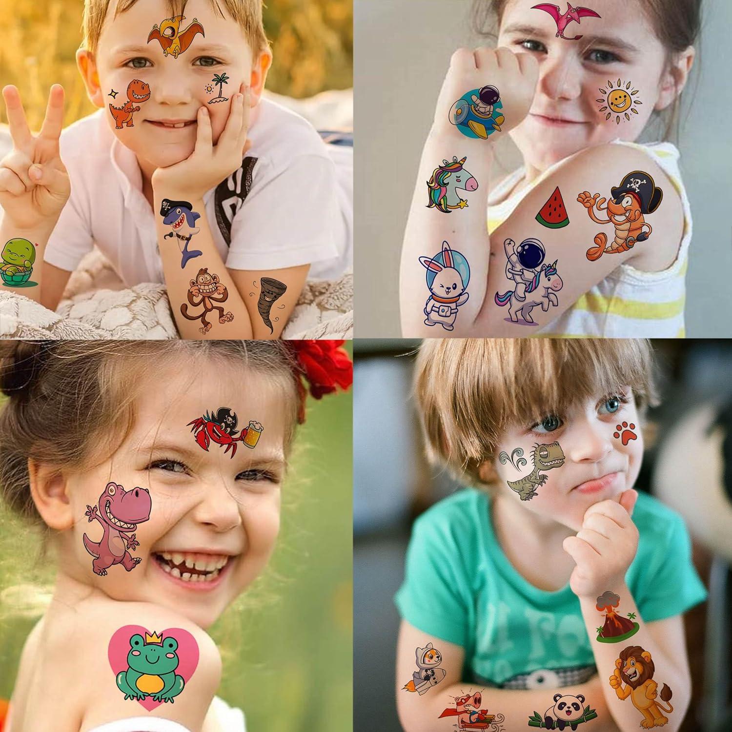 60 Hojas Tatuajes Temporales Divertidos GOROMON para Niños