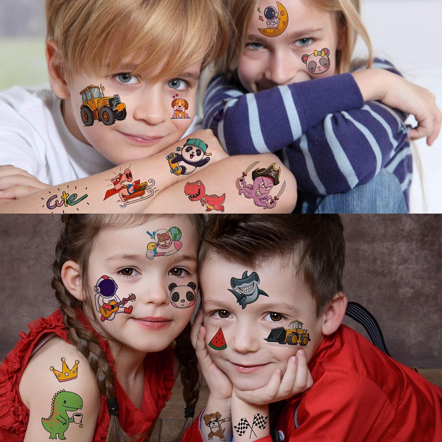 60 Hojas Tatuajes Temporales Divertidos GOROMON para Niños