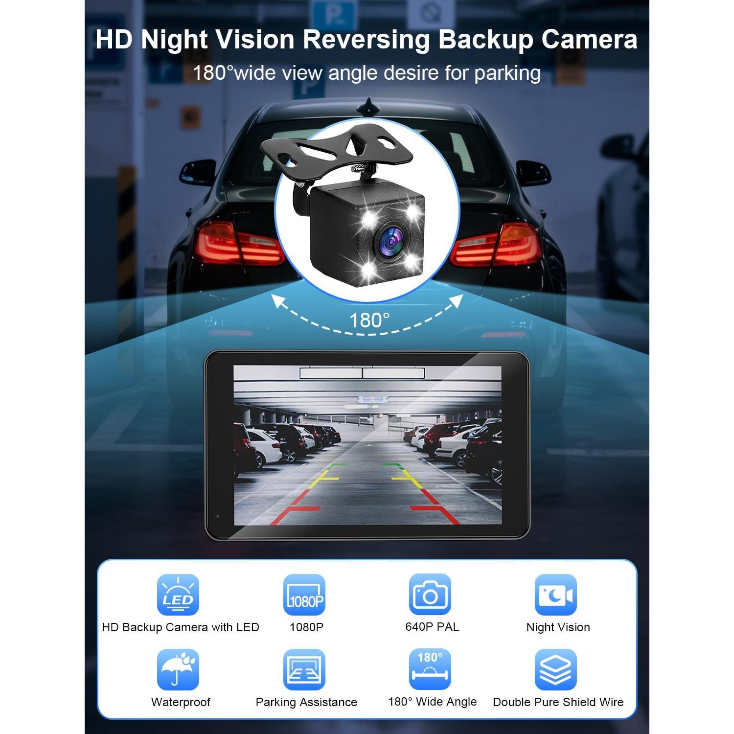 Pantalla táctil portátil 7" HD Carplay Android Auto Bokilino