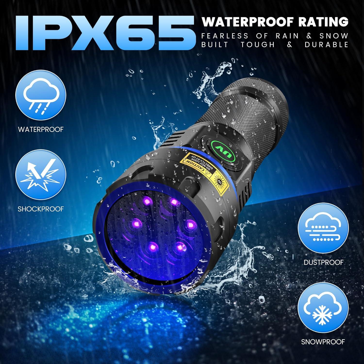 Linterna UV Recargable DARKBEAM B96 365nm 6xLED 60W