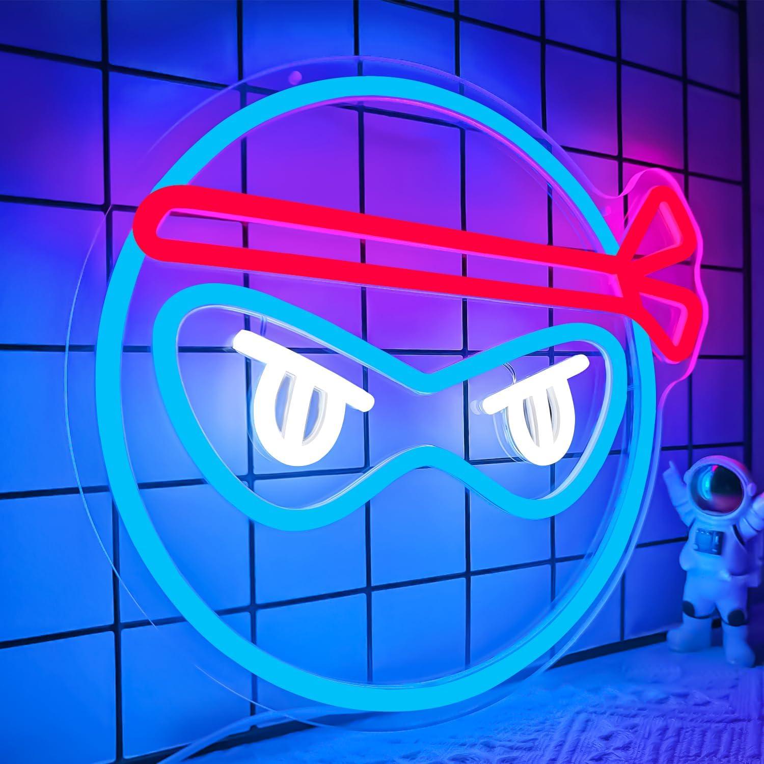 Letrero de Neón Ninja Ajoyferris LED Dimmable 33.9 cm