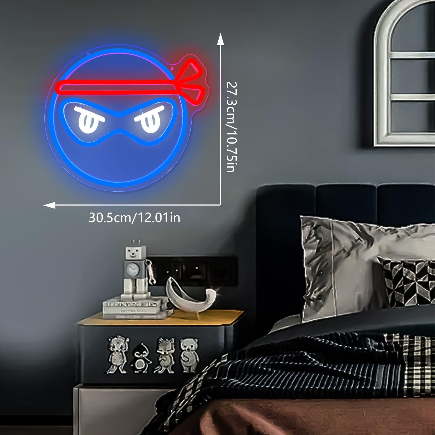 Letrero de Neón Ninja Ajoyferris LED Dimmable 33.9 cm