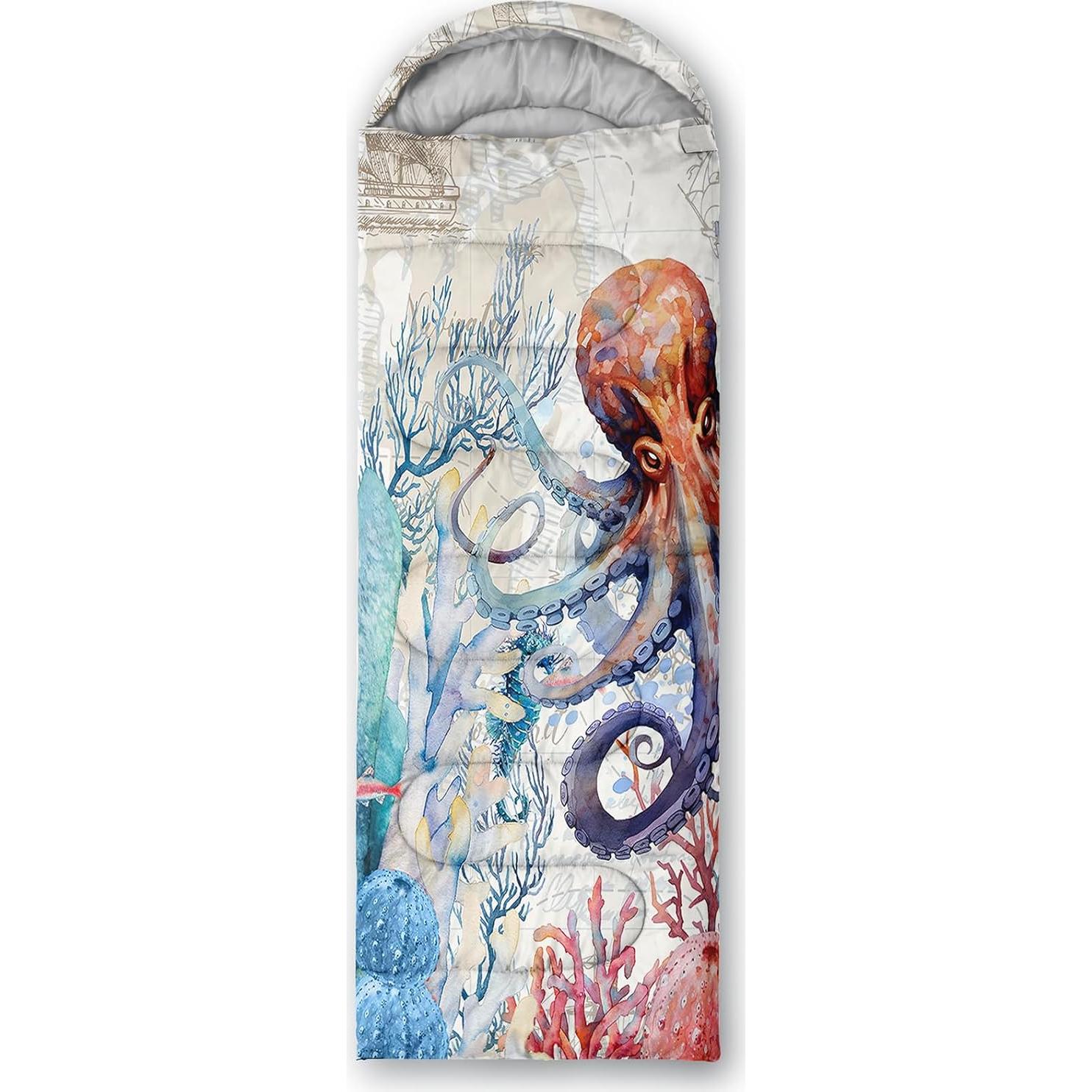 Saco de dormir AILONEN rosa 3 estaciones 79x229cm impermeable